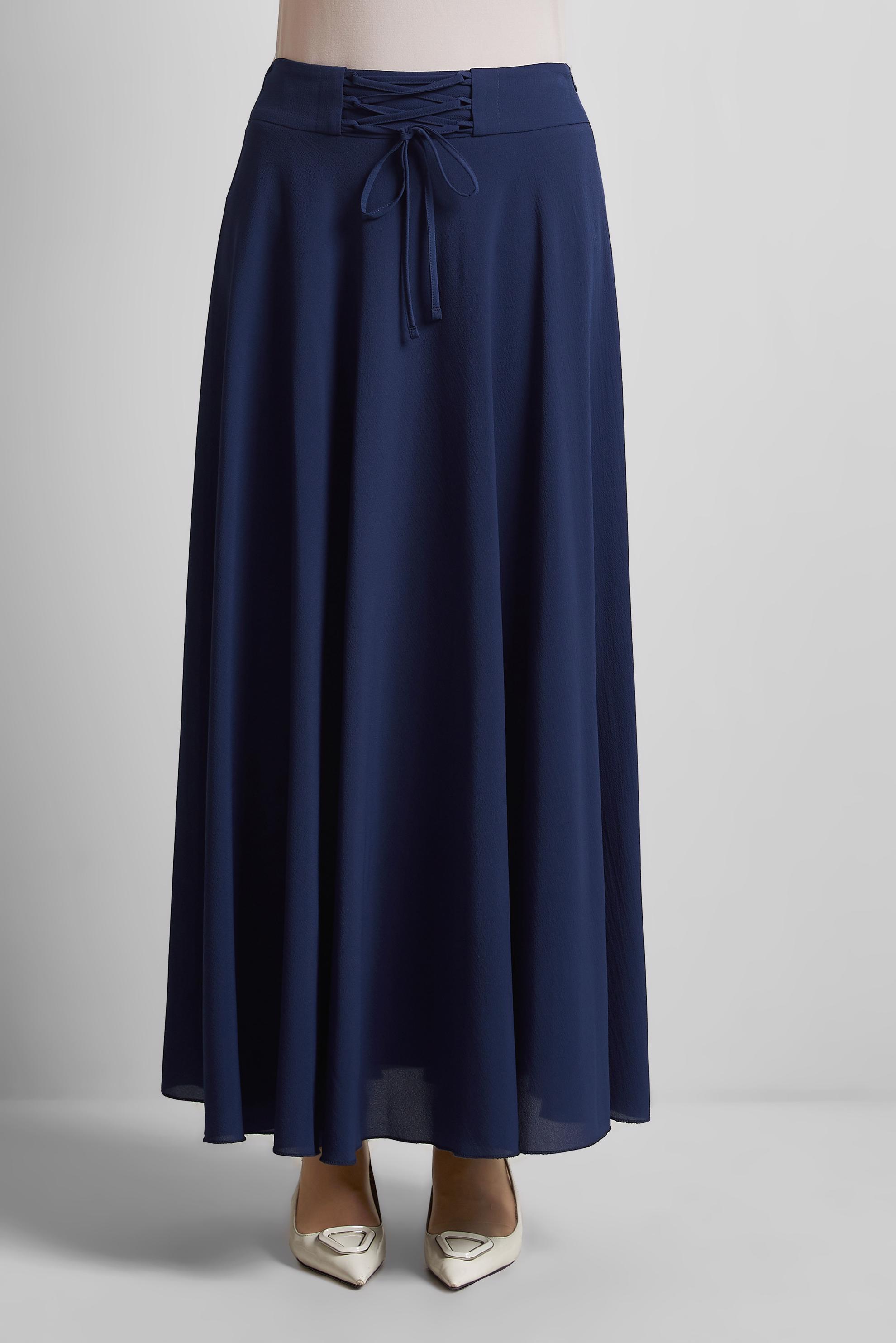 Vêtements hijab BLEU MARINE JUPE DÉTAILLÉE À NOUER 60693