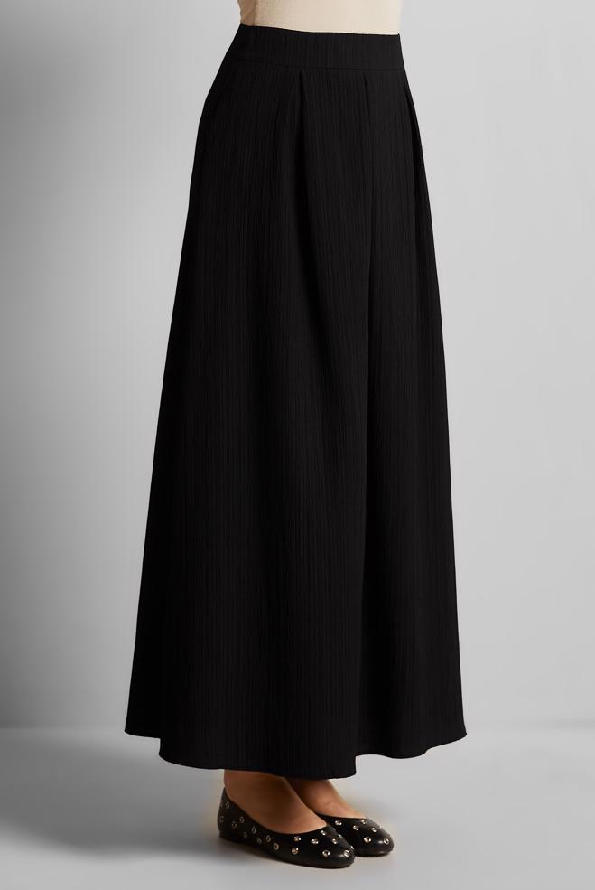 Hijab clothing BLACK A CUT SKIRT 60694 - ALVİNA