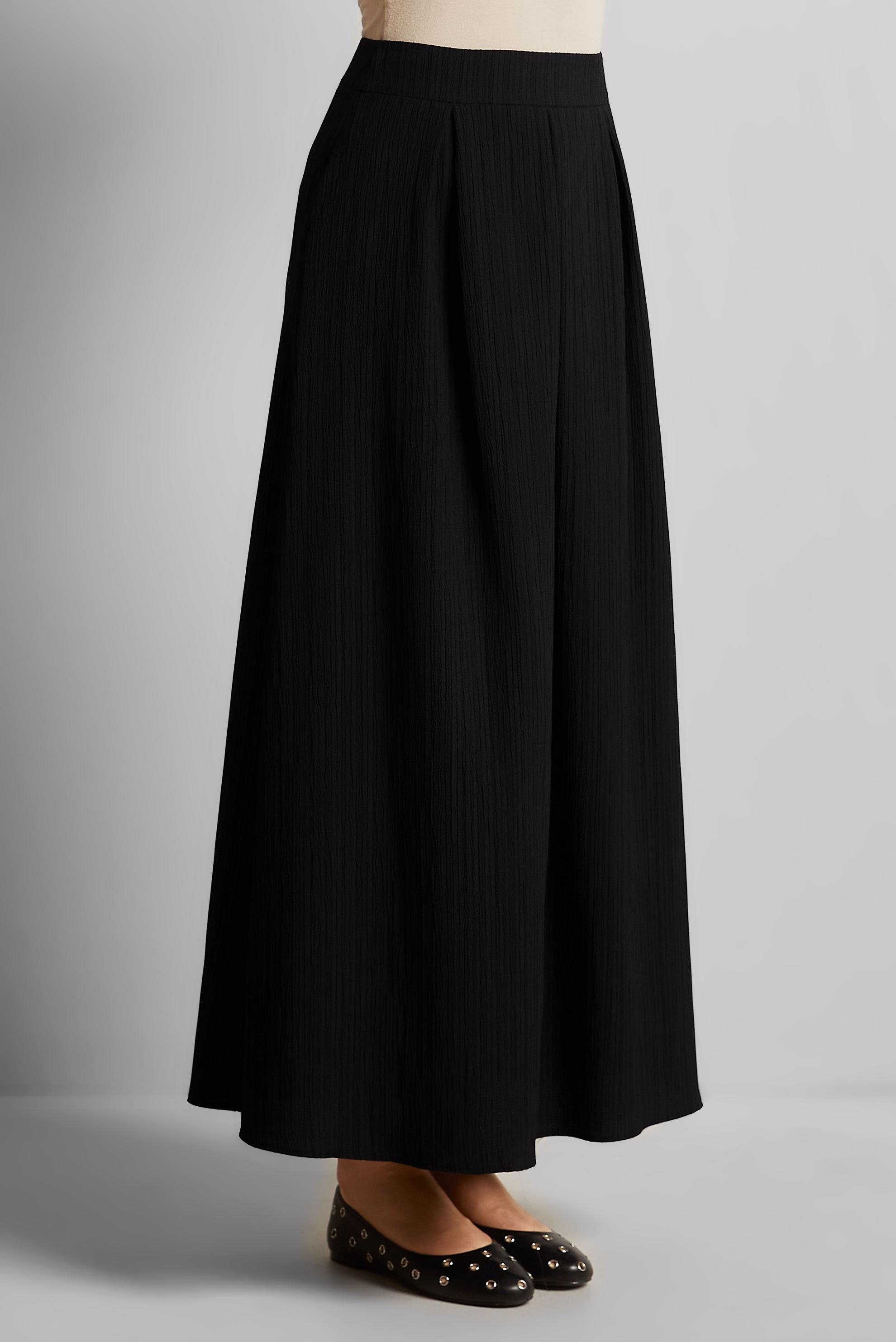 Tesettür giyim SİYAH A KESİM ETEK 60694