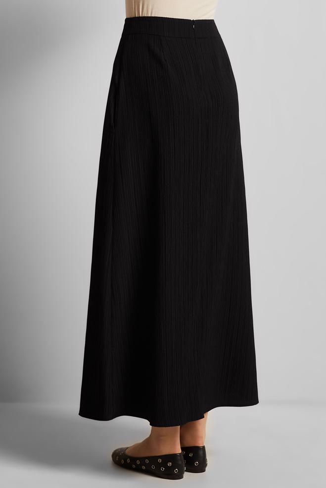 Hijab clothing BLACK A CUT SKIRT 60694 - ALVİNA