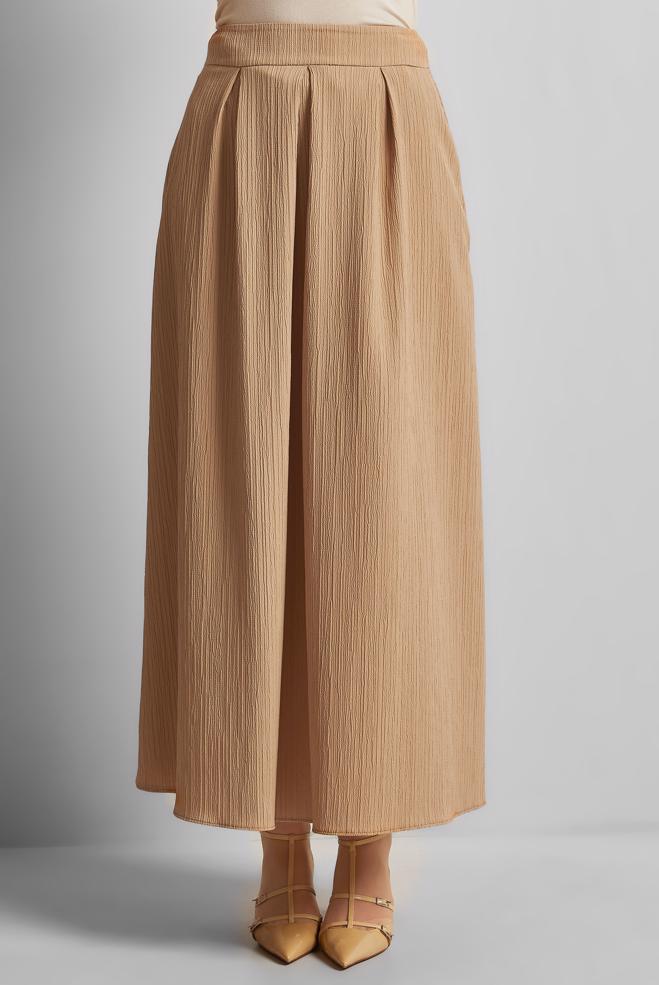 Hijab clothing BROWN A CUT SKIRT 60694 - ALVİNA