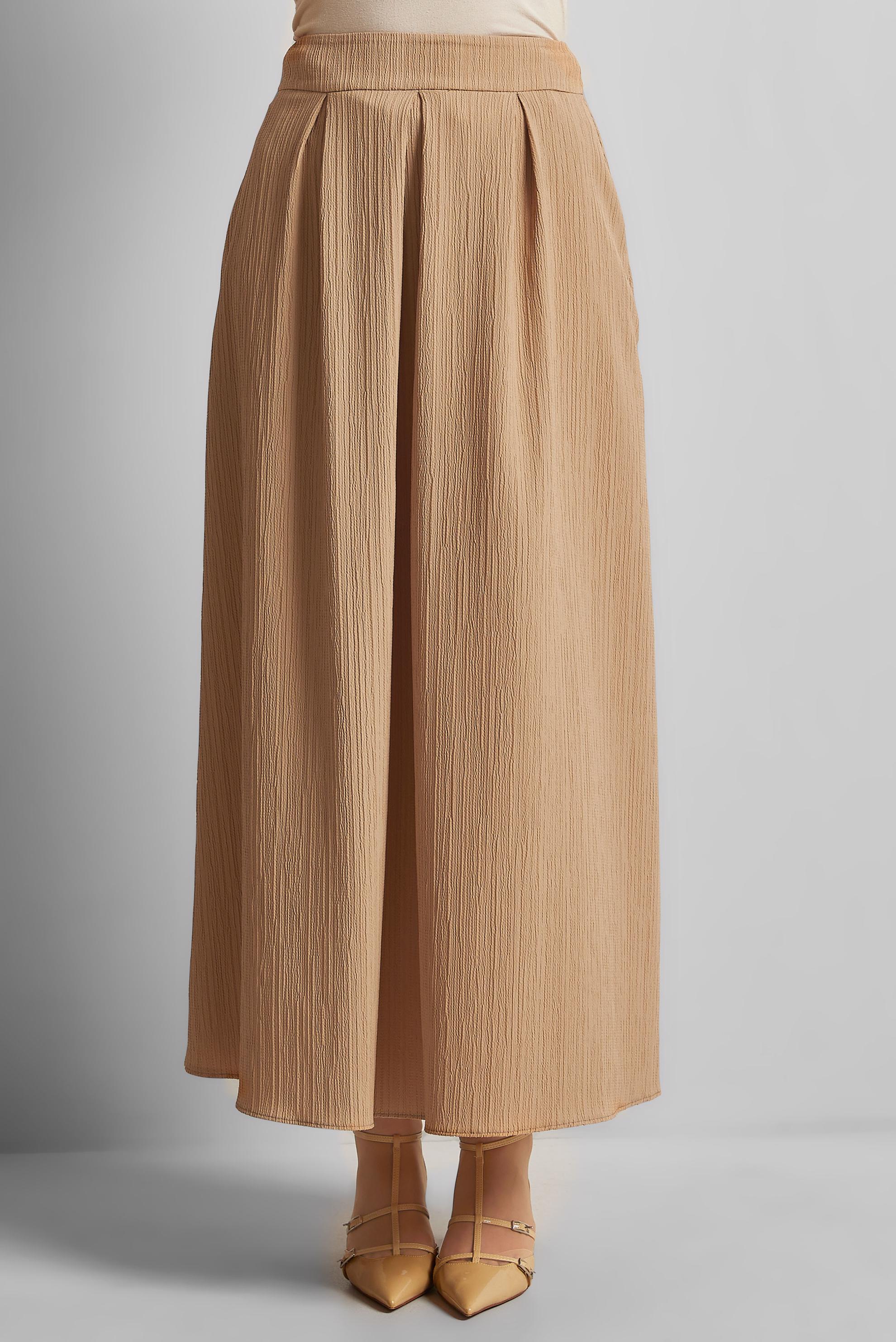 Tesettür giyim KAHVE A KESİM ETEK 60694