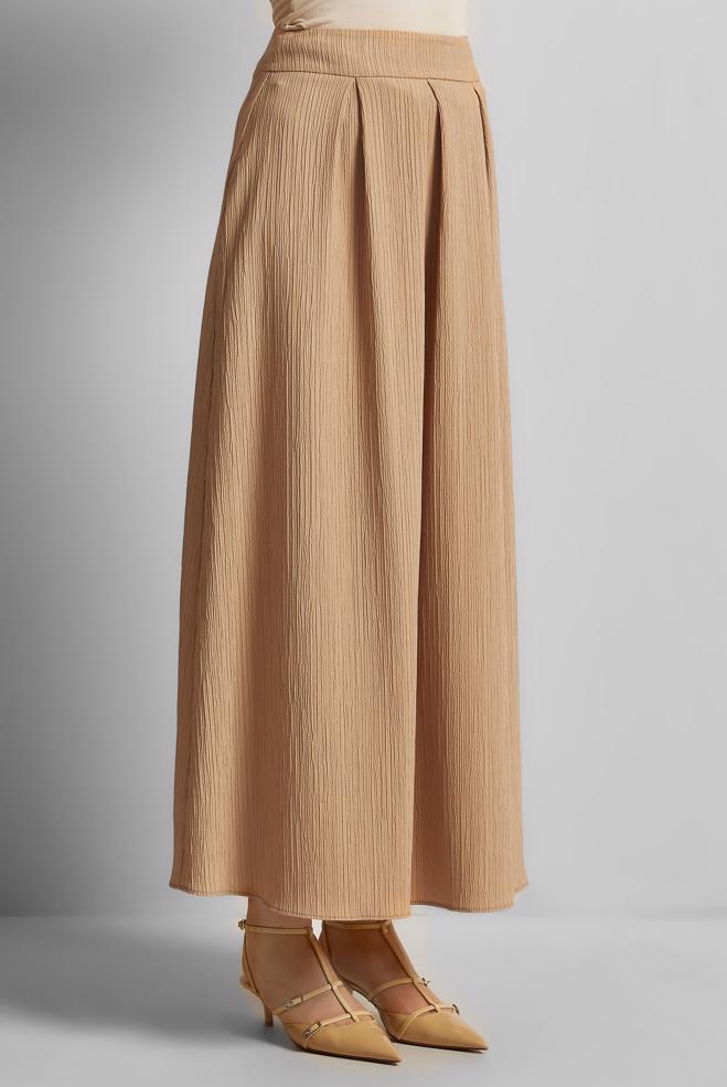 Hijab clothing BROWN A CUT SKIRT 60694 - ALVİNA