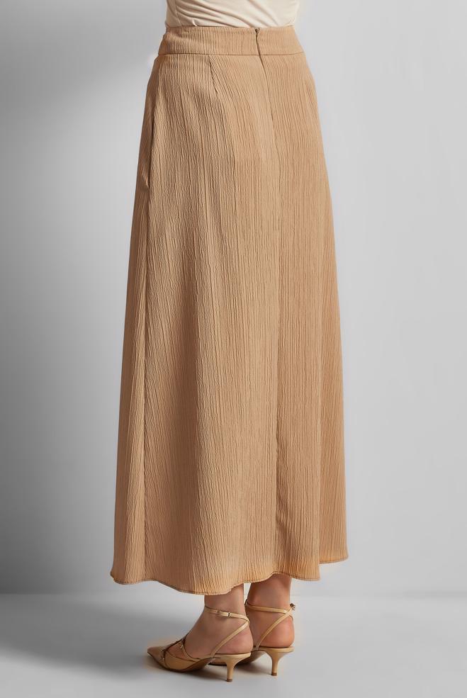 Hijab clothing BROWN A CUT SKIRT 60694 - ALVİNA