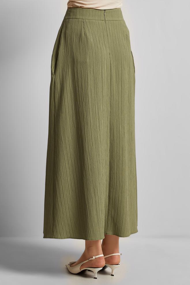 Hijab clothing KHAKI A CUT SKIRT 60694 - ALVİNA
