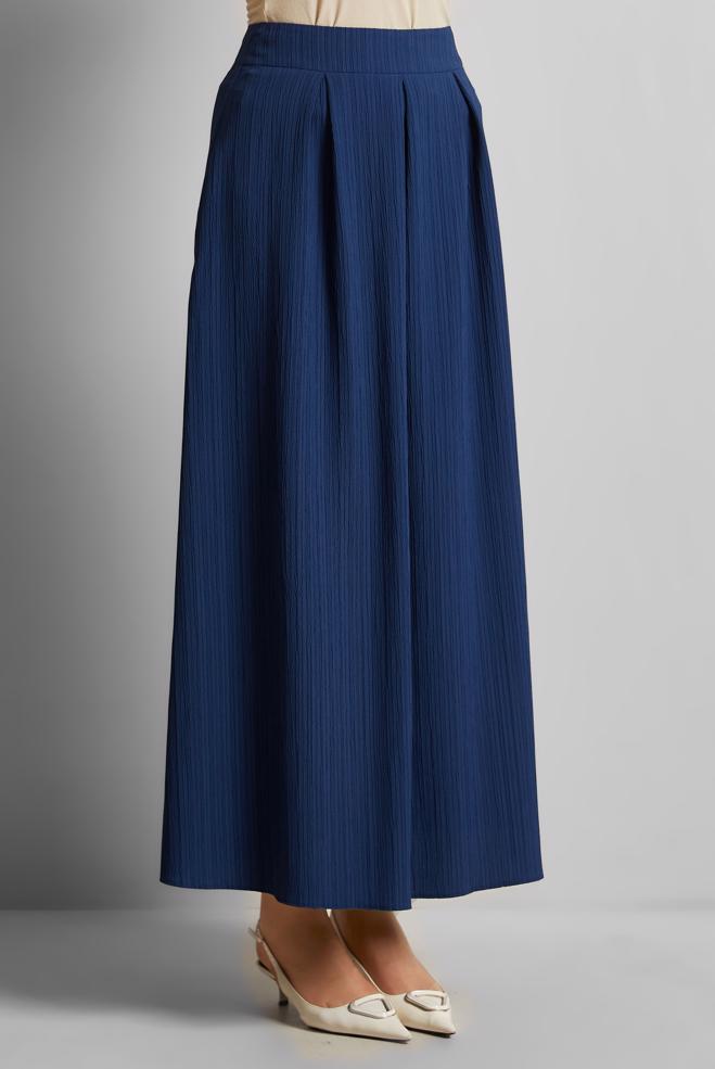 Hijab clothing NAVY BLUE A CUT SKIRT 60694 - ALVİNA