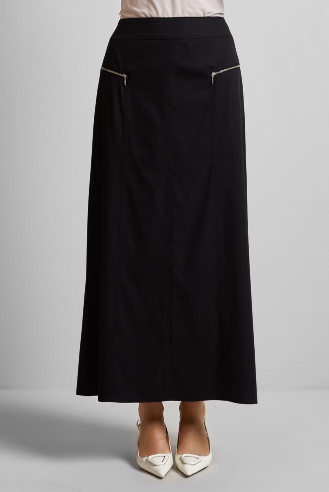 Hijab clothing BLACK STRAIGHT SKIRT 60696 - ALVİNA