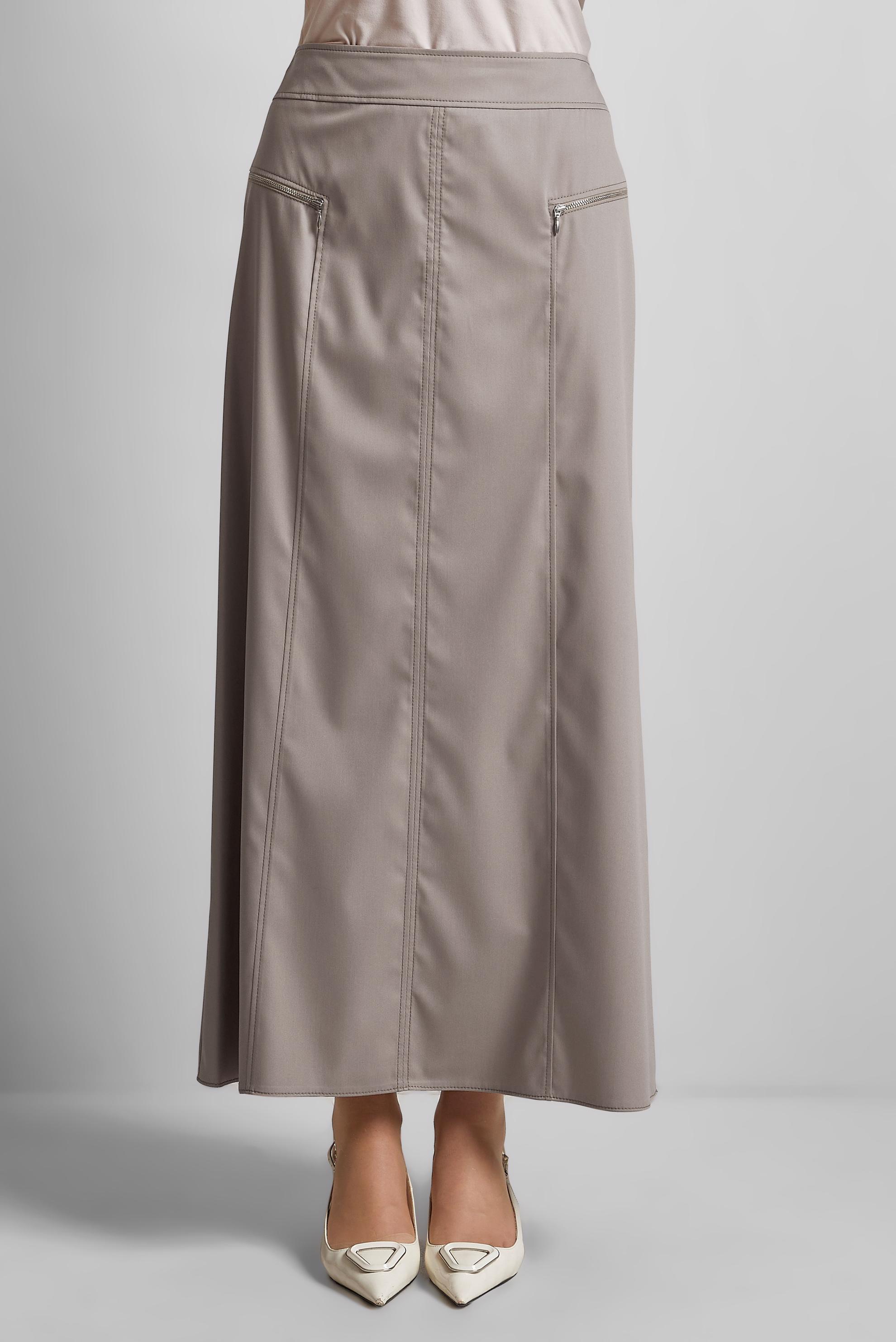 Tesettür giyim BEJ DÜZ ETEK 60696