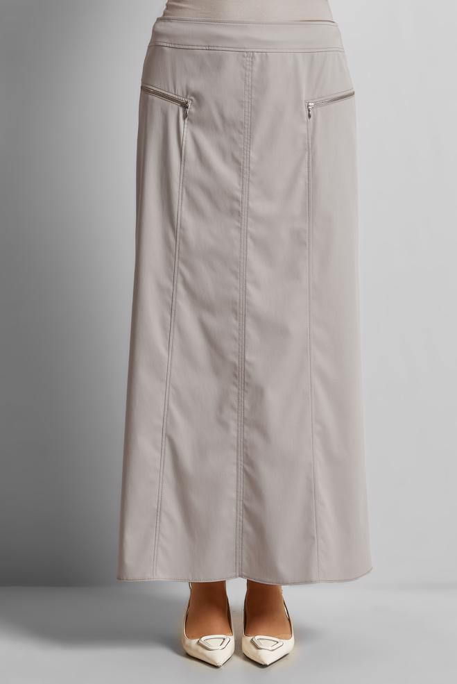 Hijab clothing BEIGE STRAIGHT SKIRT 60696 - ALVİNA