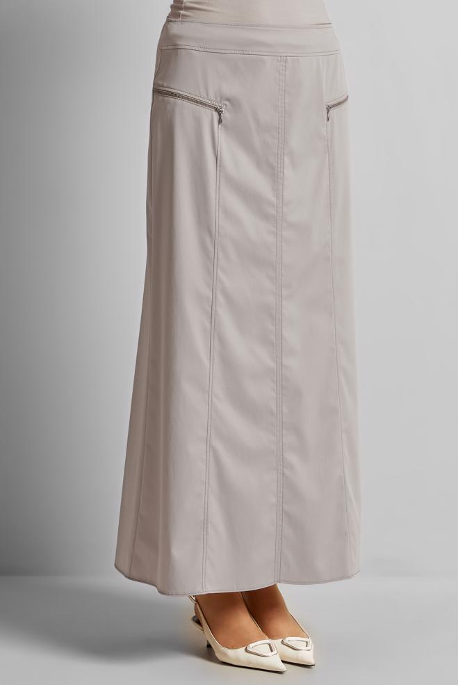 Hijab clothing BEIGE STRAIGHT SKIRT 60696 - ALVİNA