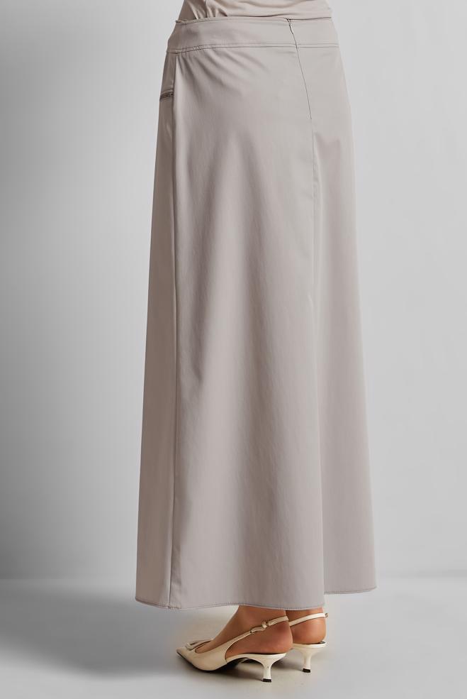 Hijab clothing BEIGE STRAIGHT SKIRT 60696 - ALVİNA