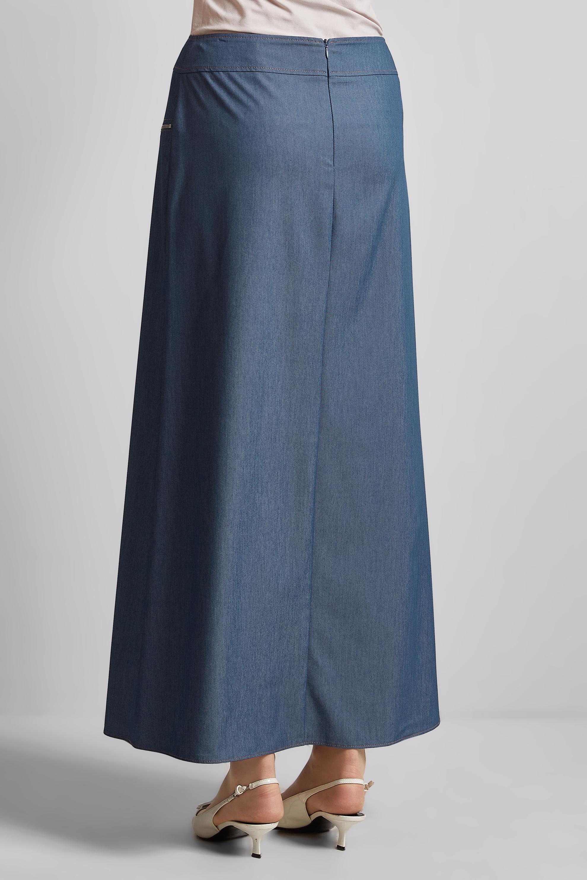 Tesettür giyim LACİVERT DÜZ ETEK 60696