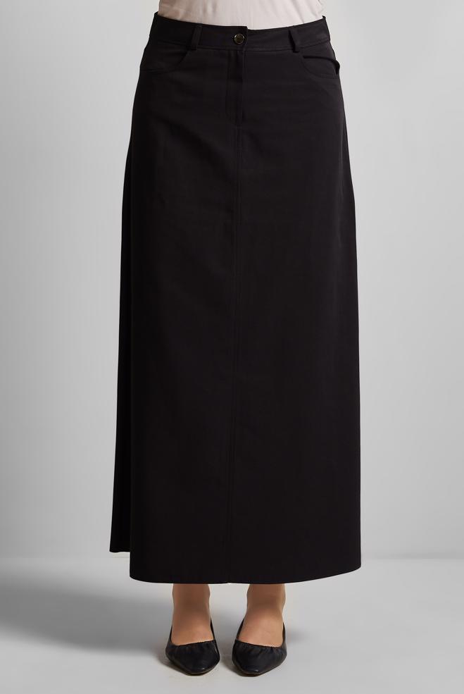 Hijab clothing BLACK STRAIGHT SKIRT 60697 - ALVİNA