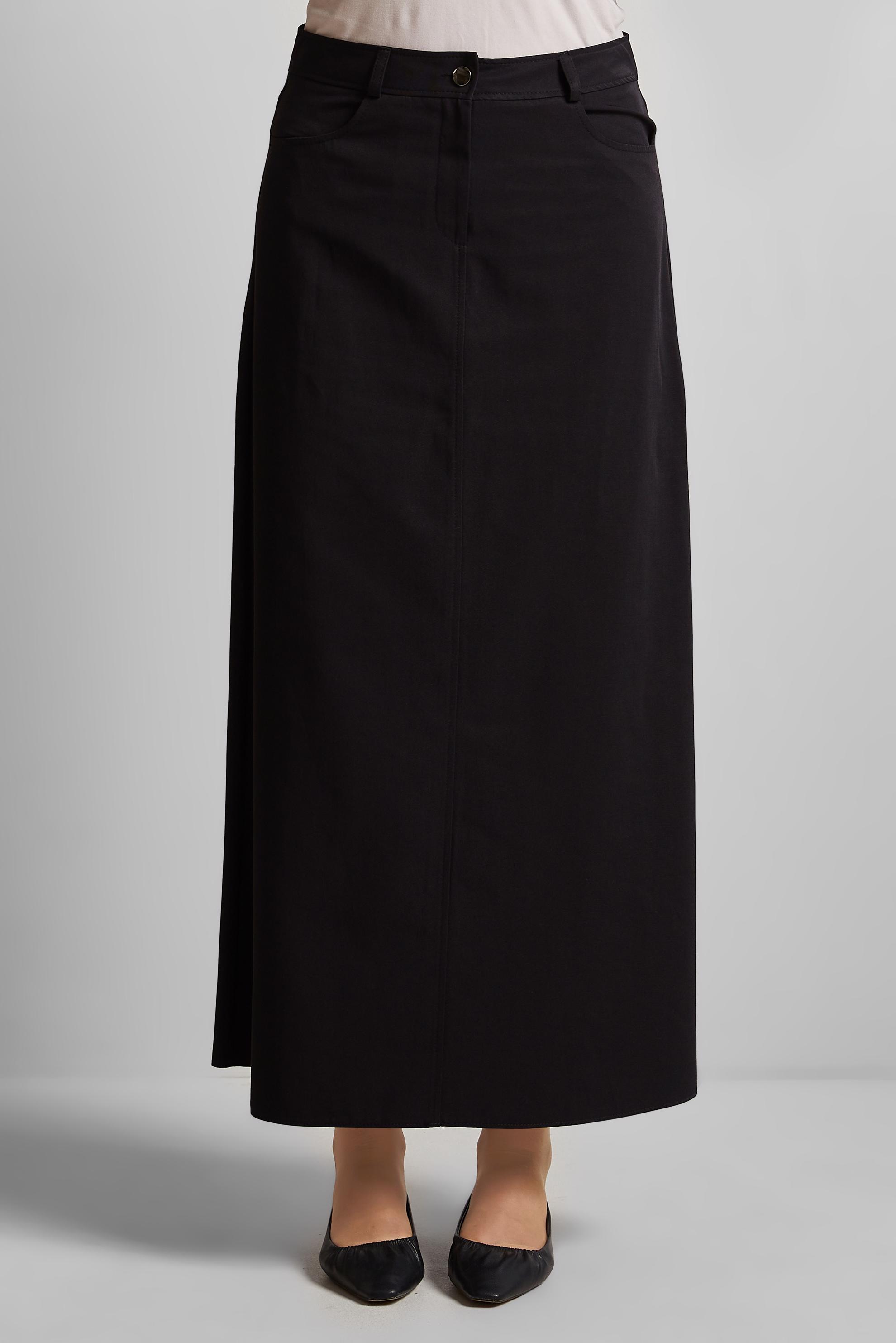 Tesettür giyim SİYAH DÜZ ETEK 60697