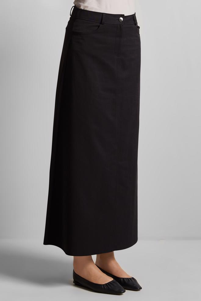 Hijab clothing BLACK STRAIGHT SKIRT 60697 - ALVİNA