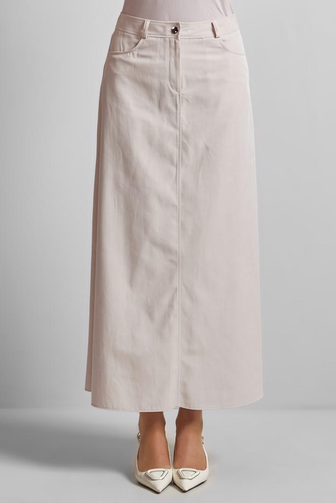 Vêtements hijab BEIGE JUPE DROITE 60697 - ALVİNA