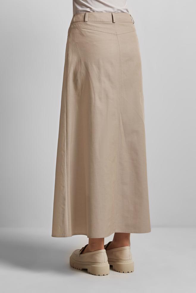 Hijab-Kleidung BEIGE GERADER ROCK 60697 - ALVİNA