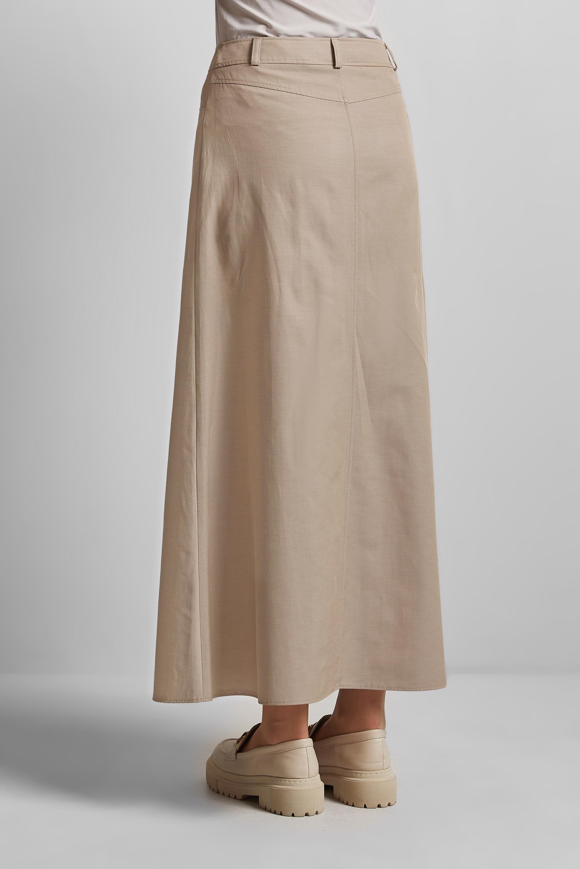 Tesettür giyim BEJ DÜZ ETEK 60697