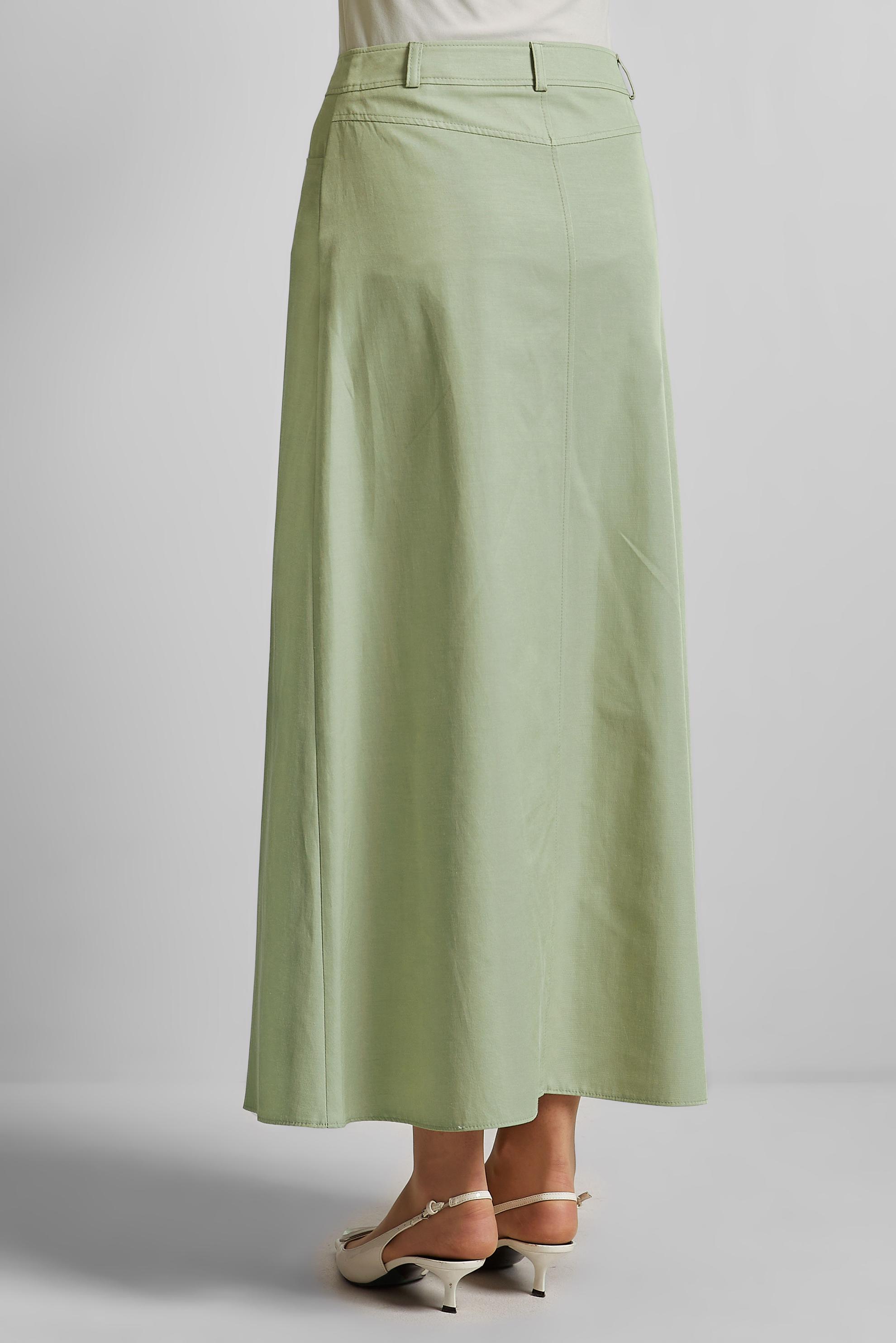 Tesettür giyim YEŞİL DÜZ ETEK 60697