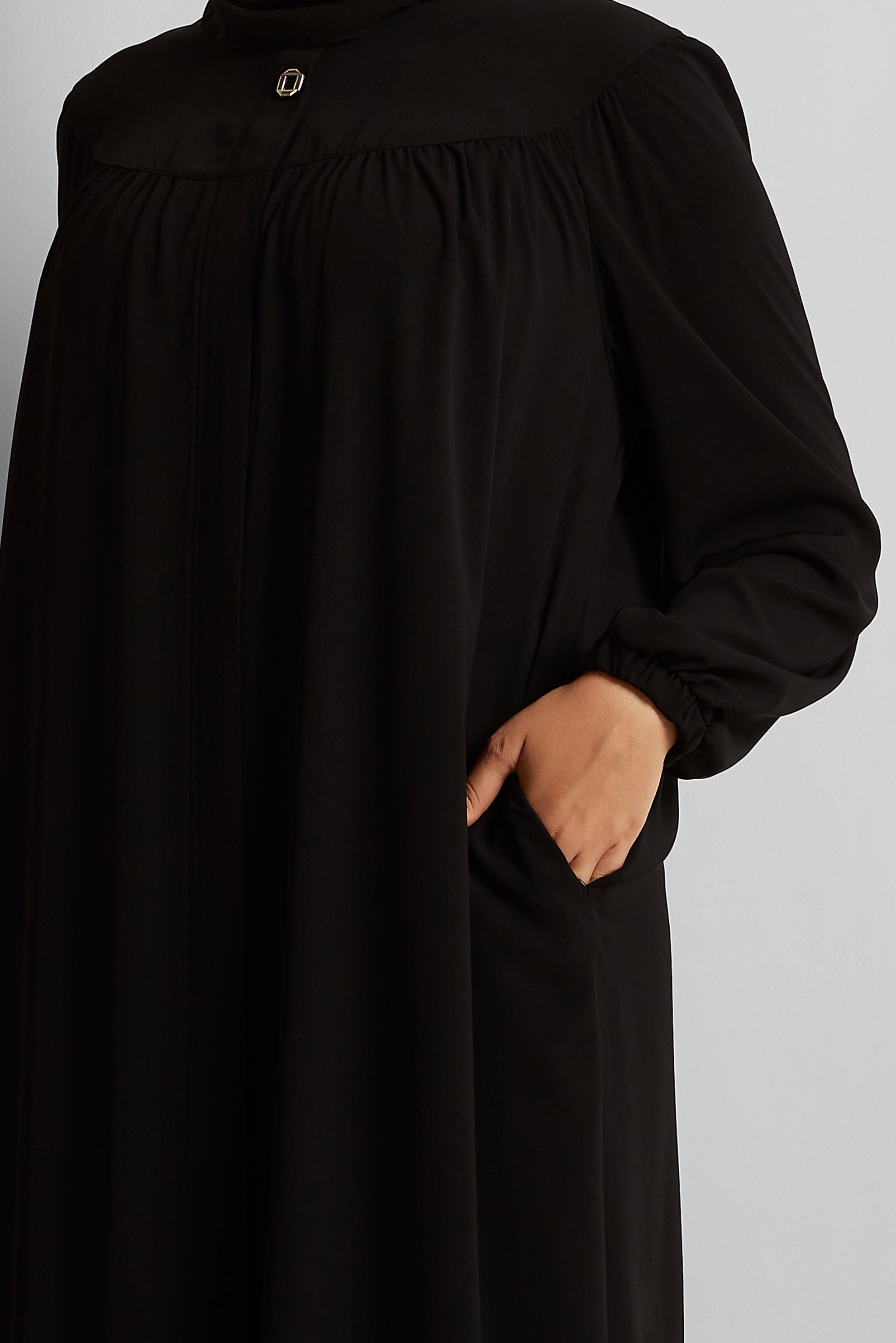 Vêtements hijab NOIR COUCHE DE FINITION ZIPPÉE 80122