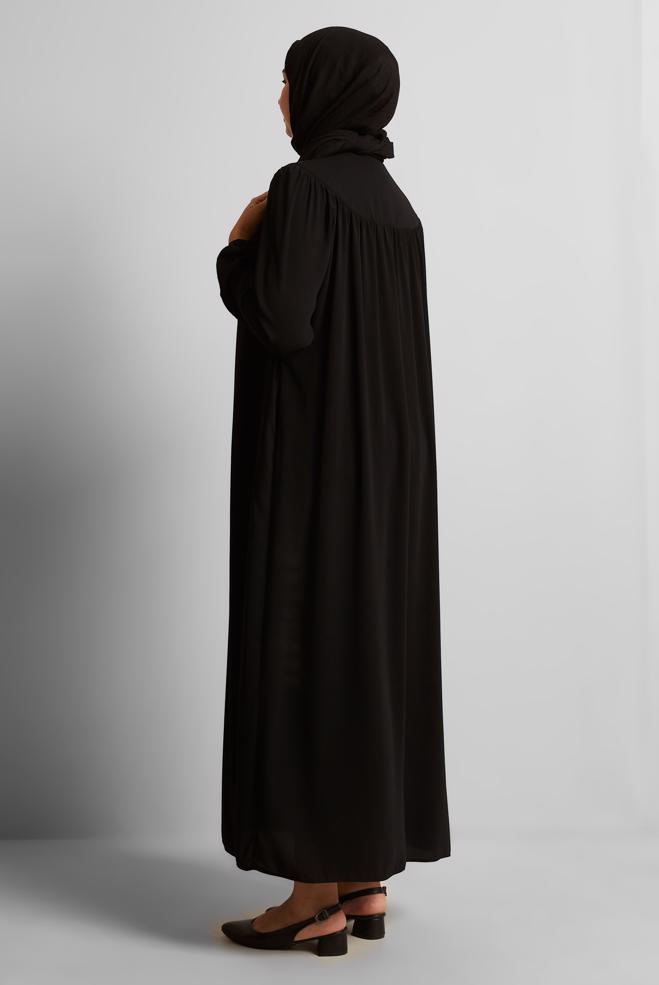 Vêtements hijab NOIR COUCHE DE FINITION ZIPPÉE 80122 - ALVİNA