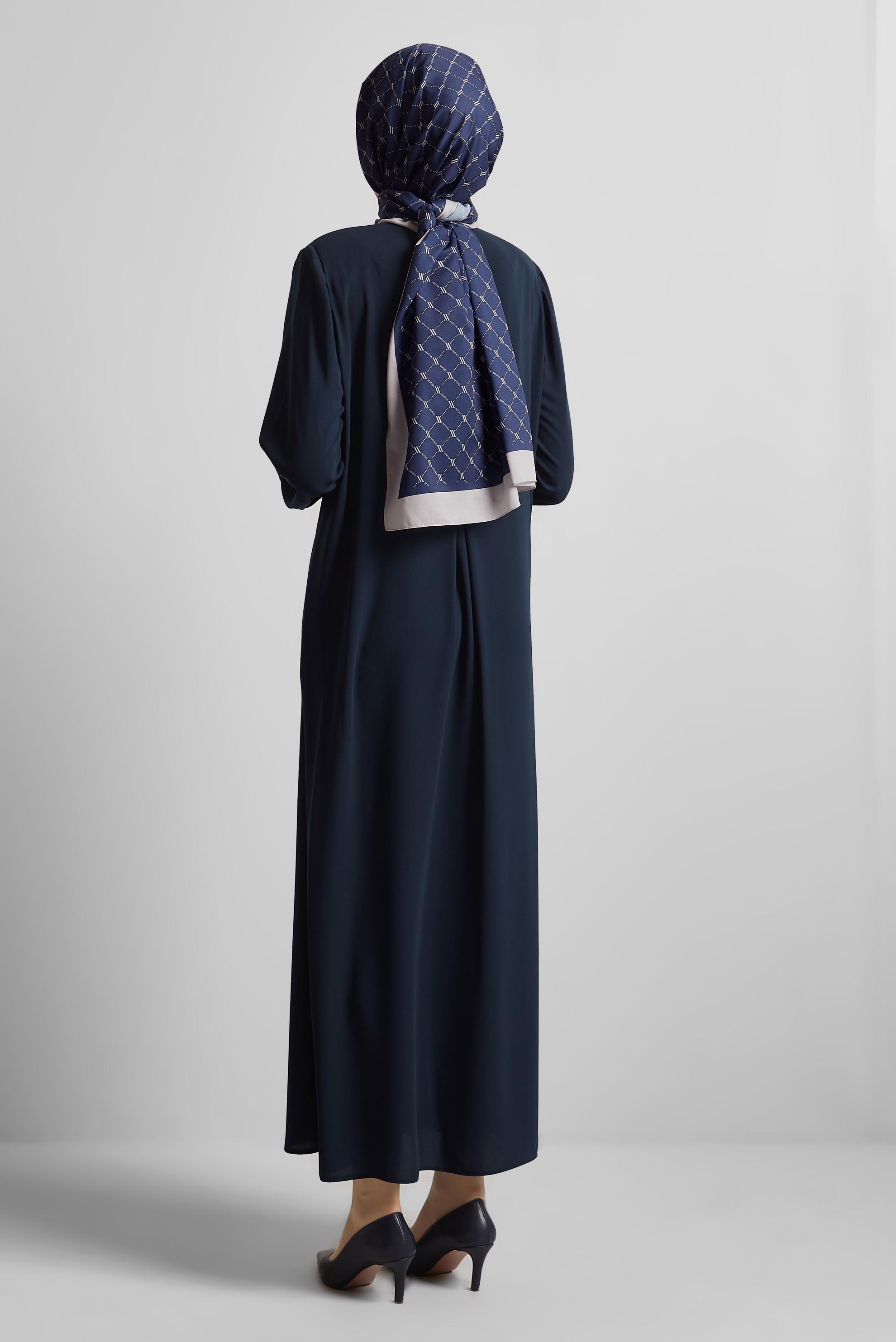 Vêtements hijab BLEU MARINE ABAYA DROITE 80124