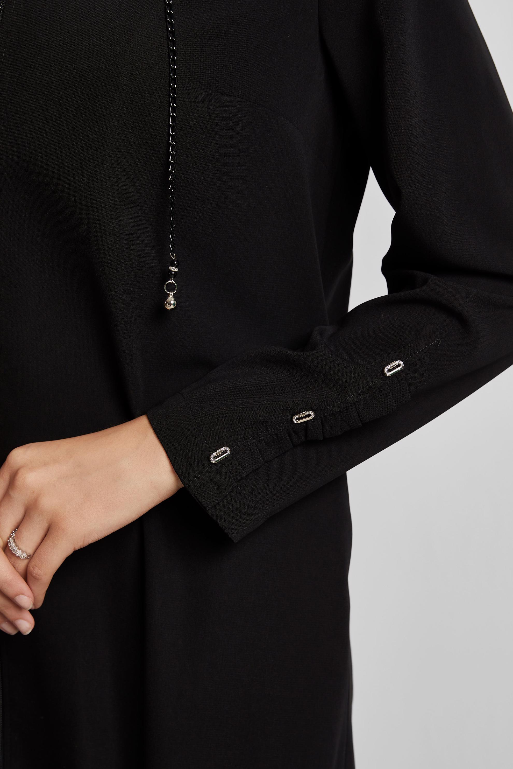 Vêtements hijab NOIR ABAYA À CAPUCHE 80129