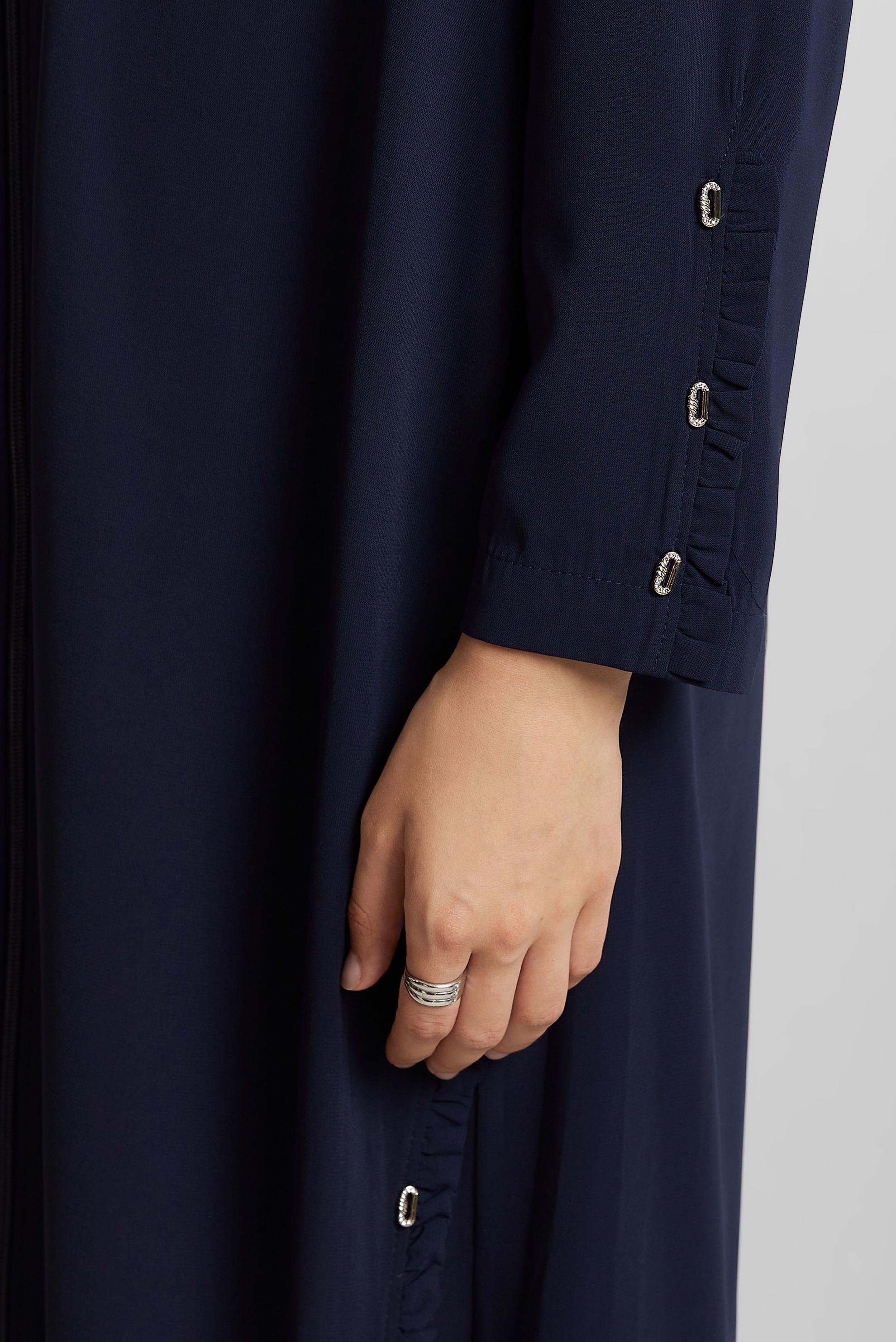 Vêtements hijab BLEU MARINE ABAYA À CAPUCHE 80129