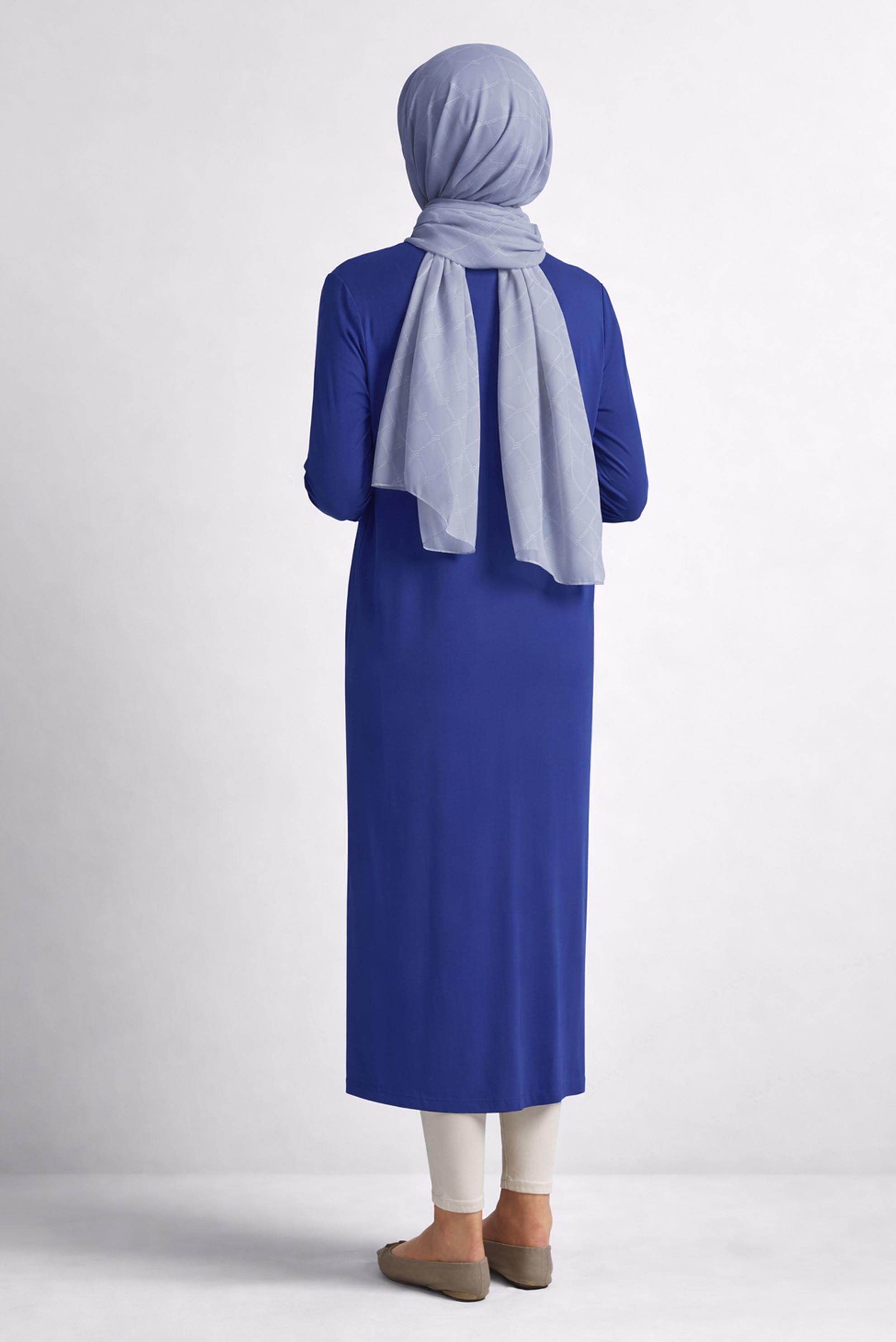 Hijab clothing NAVY BLUE LONG CARDIGAN 45689