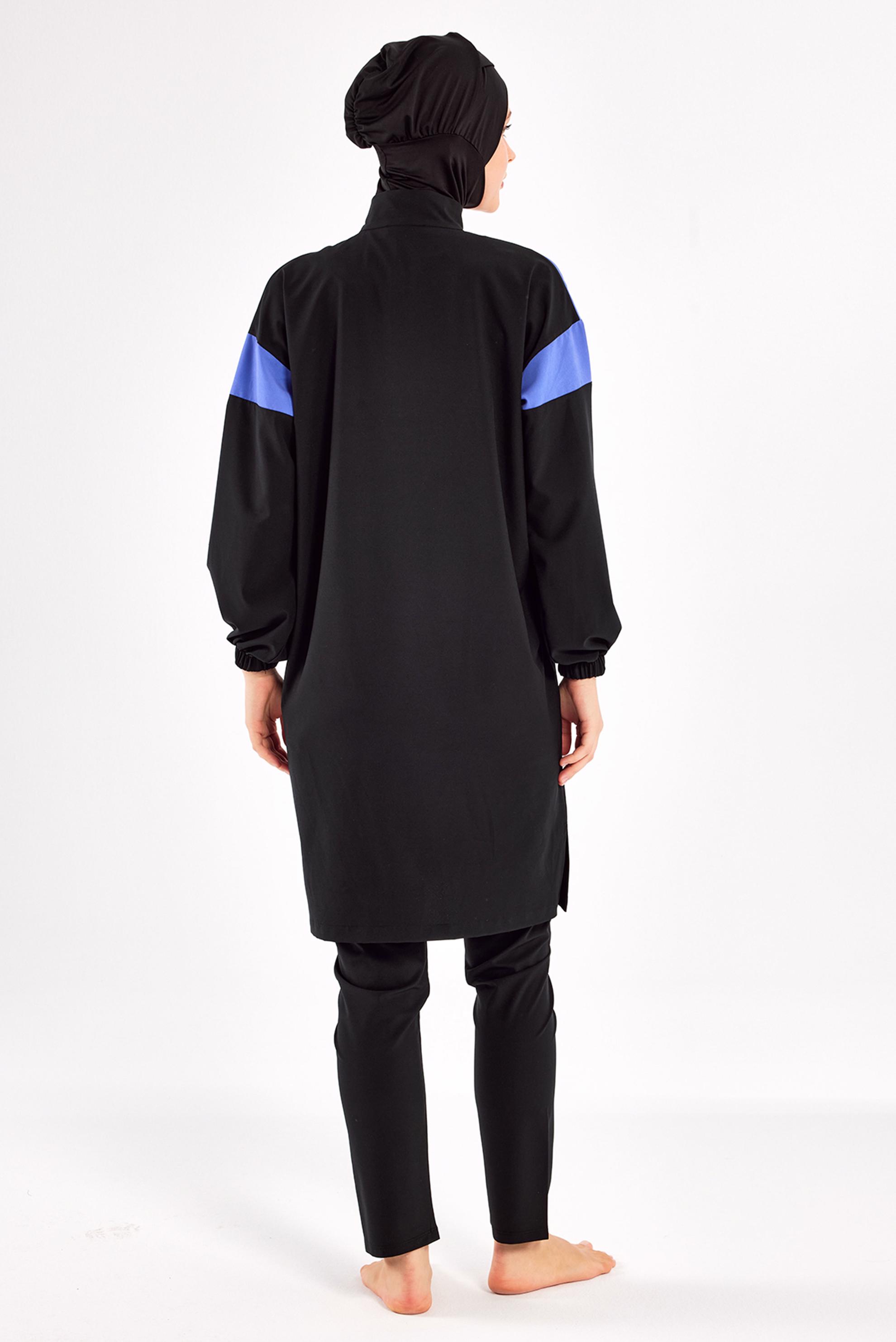 Vêtements hijab NOIR MAILLOT DE BAIN HIJAB COLORÉ 1226