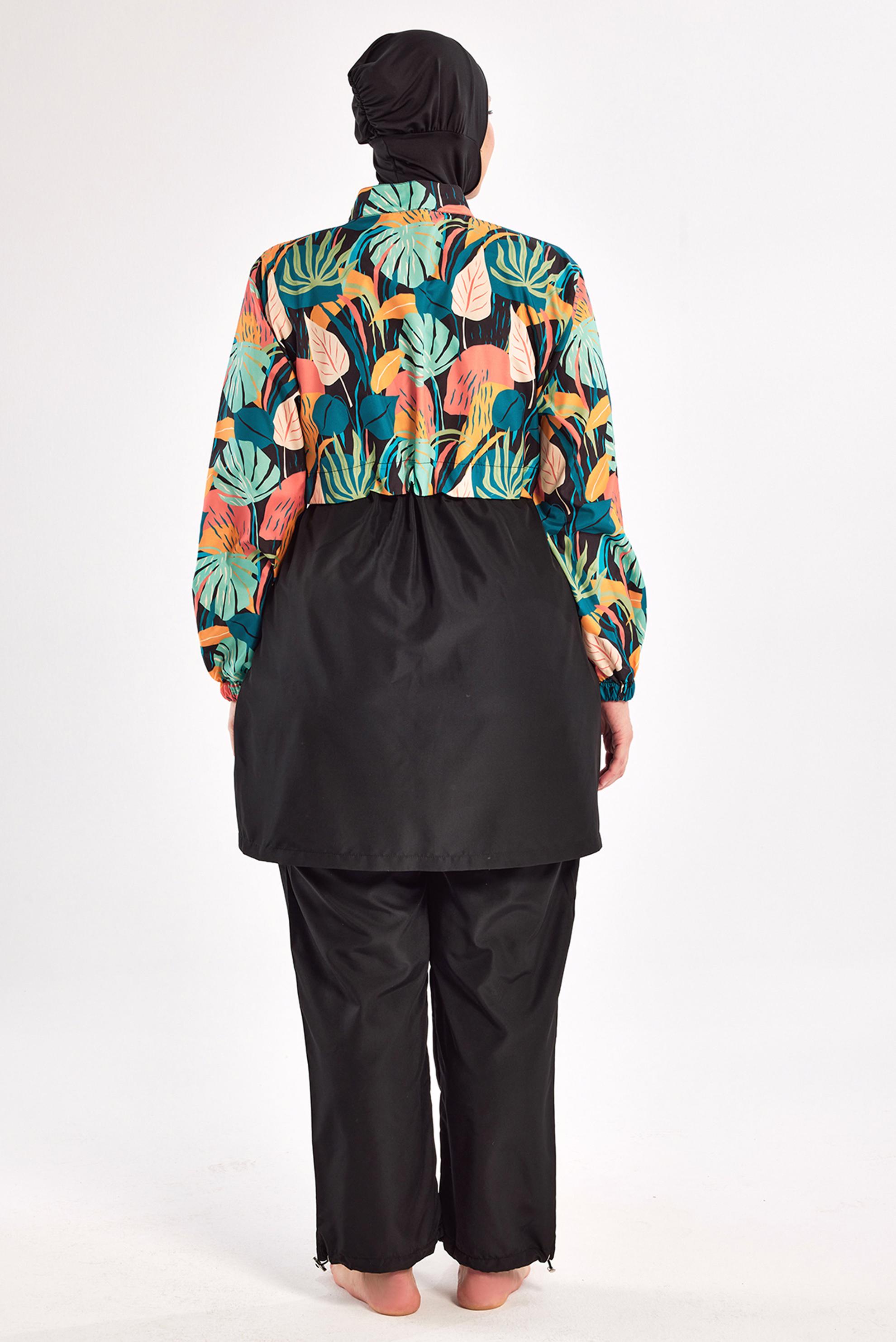 Vêtements hijab NOIR MAILLOT DE BAIN HIJAB GRANDE TAILLE 1803