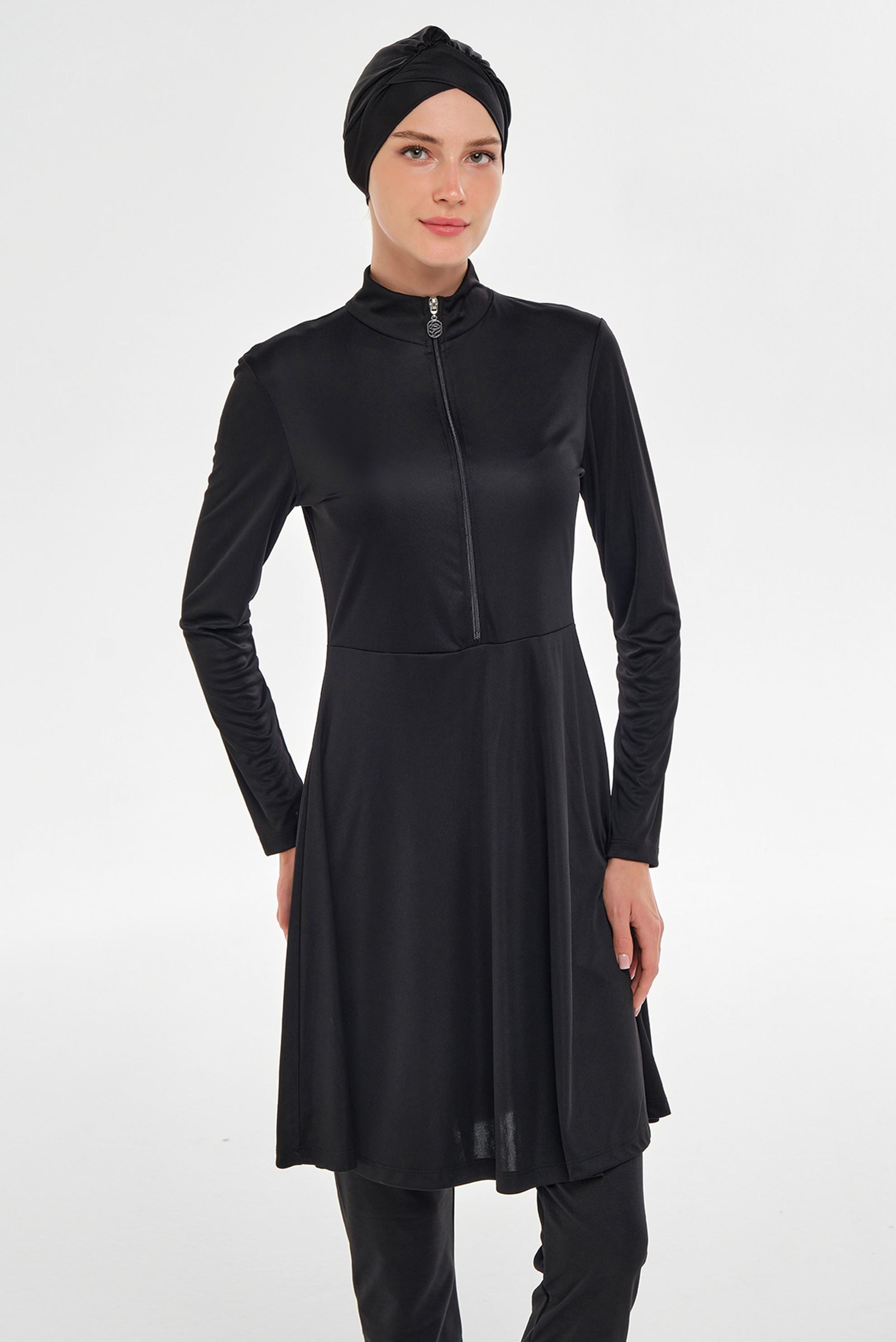 Vêtements hijab NOIR MAILLOT DE BAIN HIJAB EN LYCRA 3128