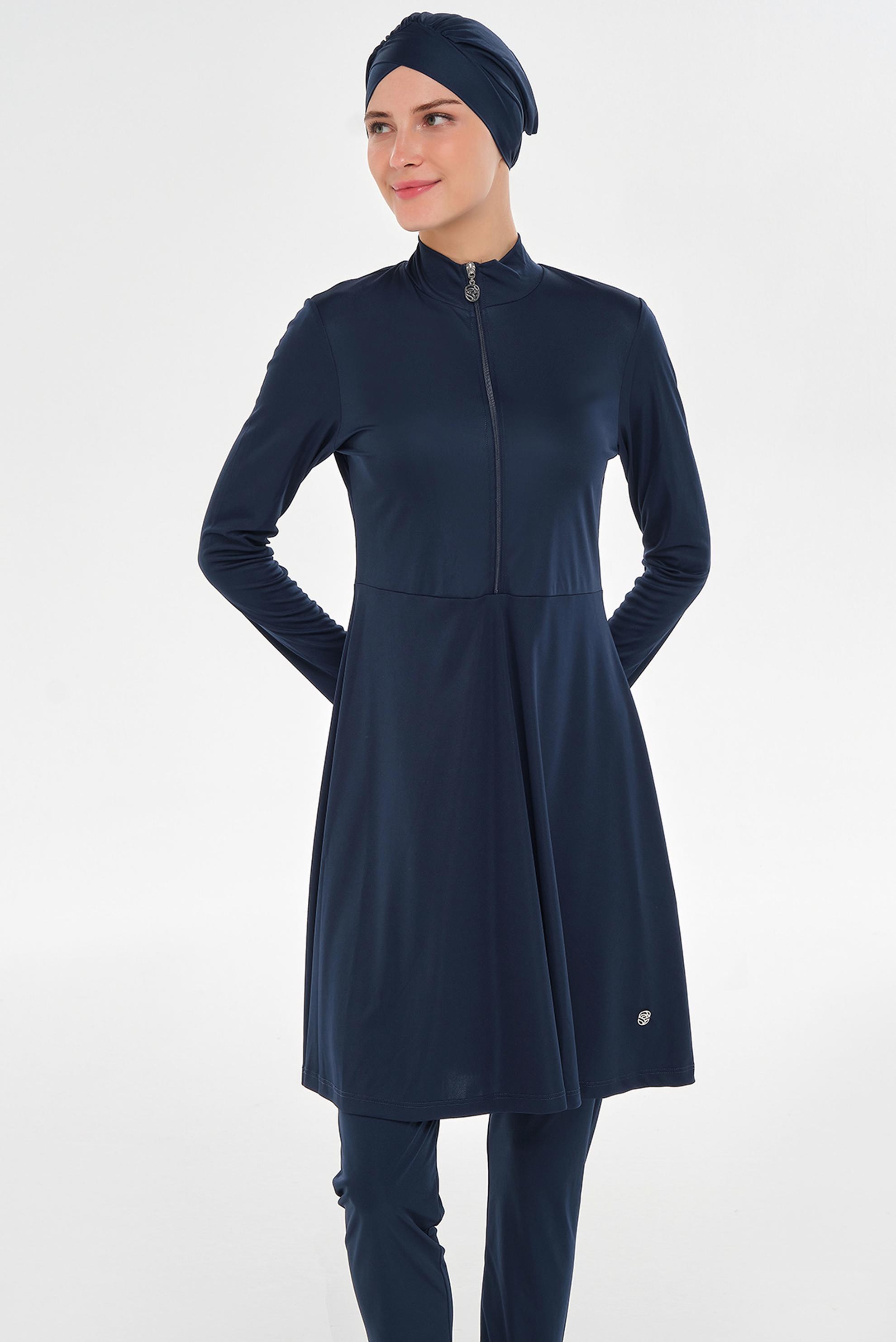 Vêtements hijab BLEU MARINE MAILLOT DE BAIN HIJAB EN LYCRA 3128