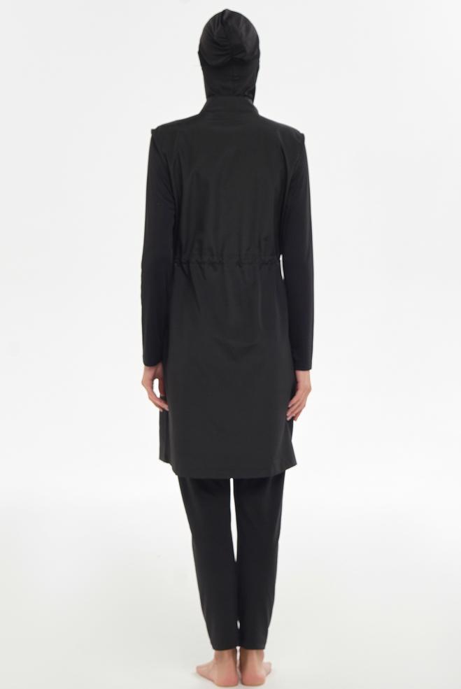 Vêtements hijab NOIR MAILLOT DE BAIN HIJAB GRANDE TAILLE 3314-1 - ALVİNA