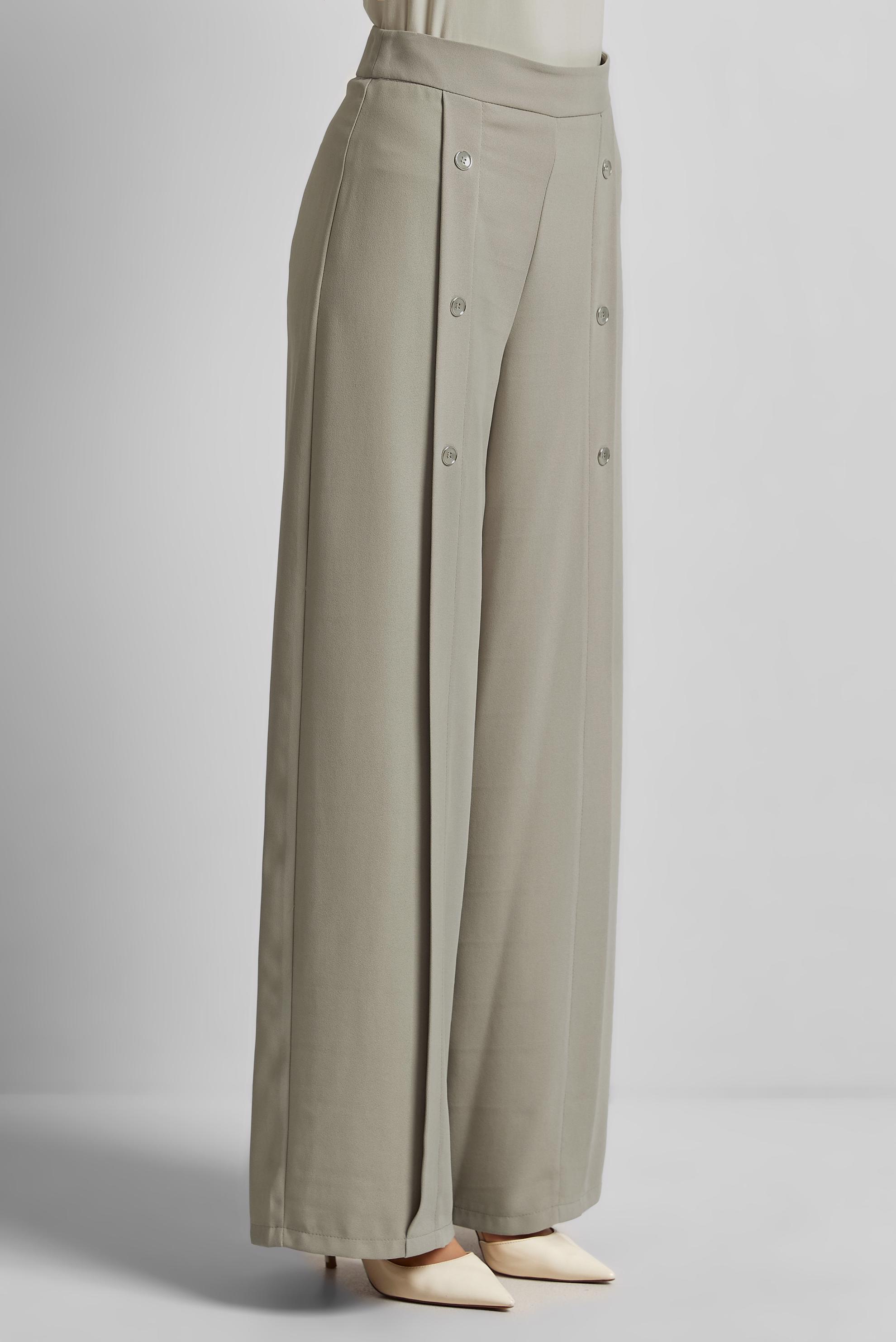 Tesettür giyim KUM GENİŞ PAÇA PANTOLON 70566