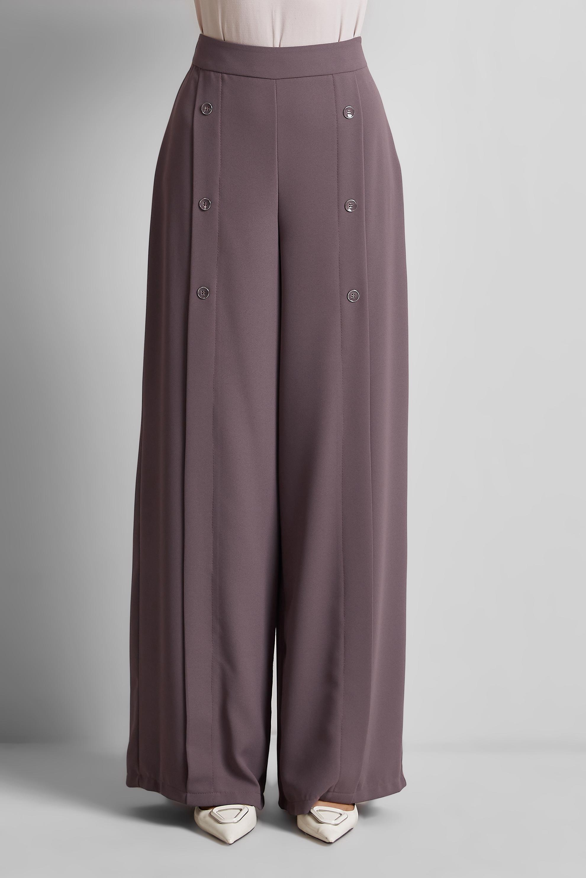 Tesettür giyim PEMBE GENİŞ PAÇA PANTOLON 70566