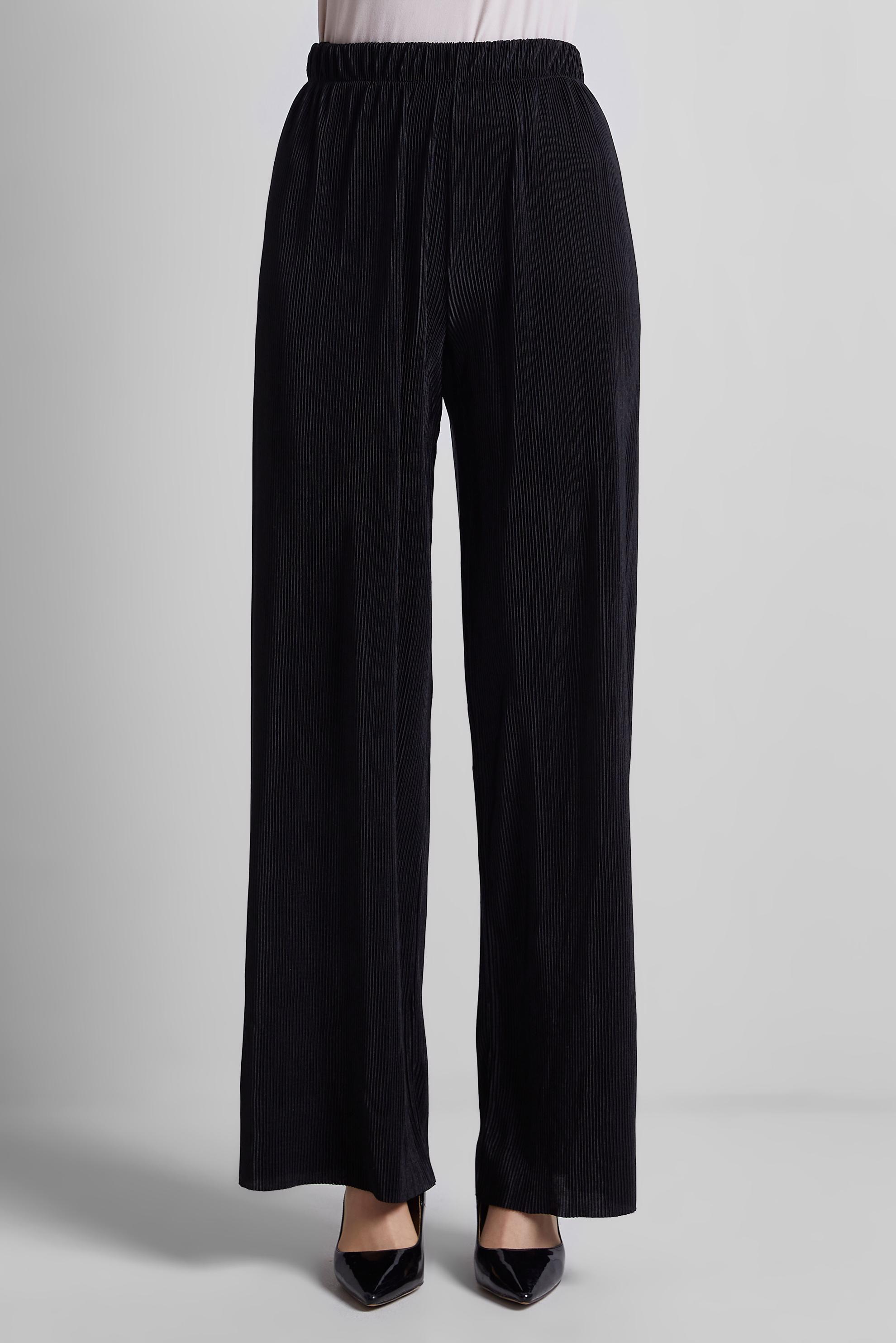 Tesettür giyim SİYAH BELİ LASTİKLİ PANTOLON 70740