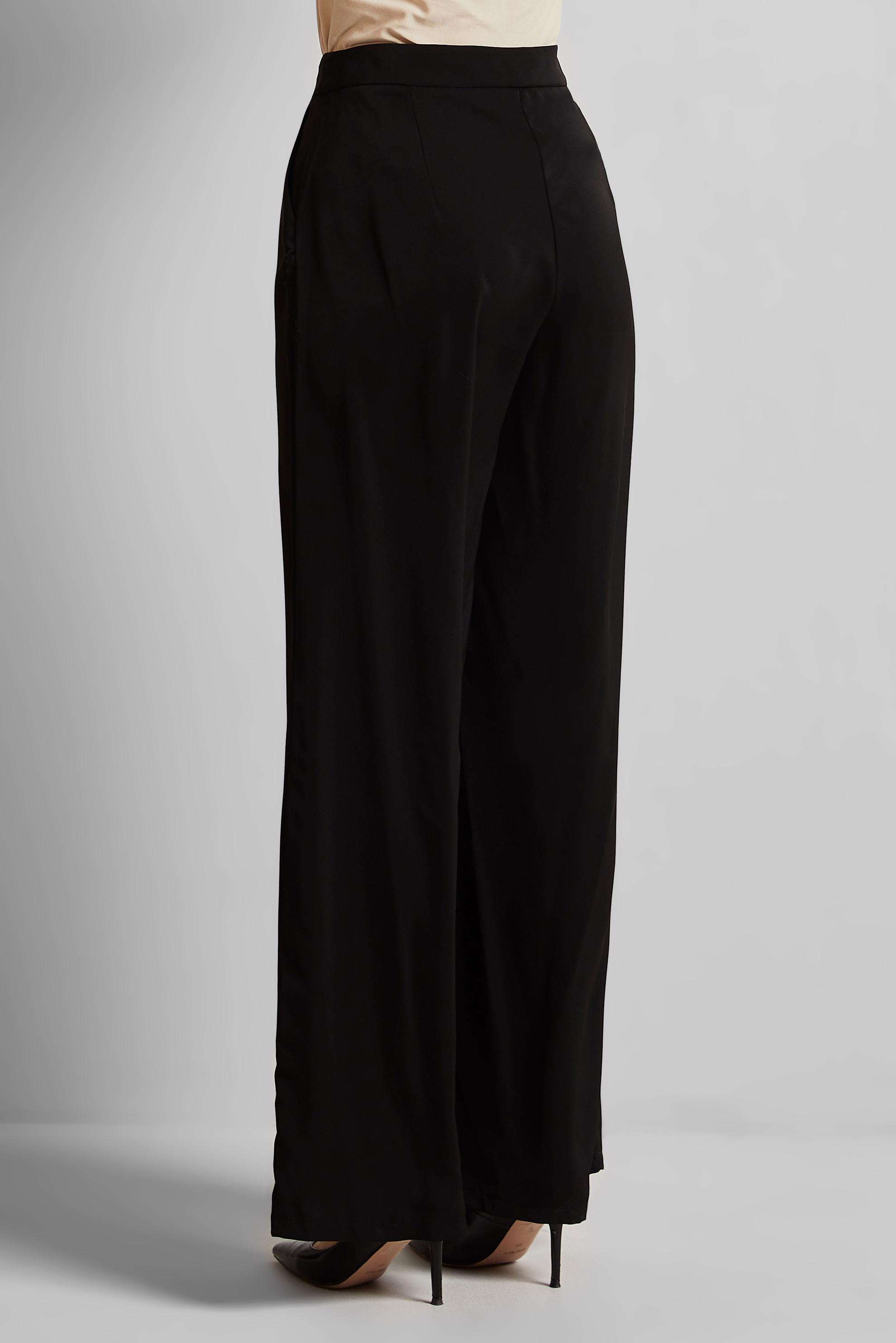 Tesettür giyim SİYAH TAŞLI GENİŞ PAÇA PANTOLON 70750