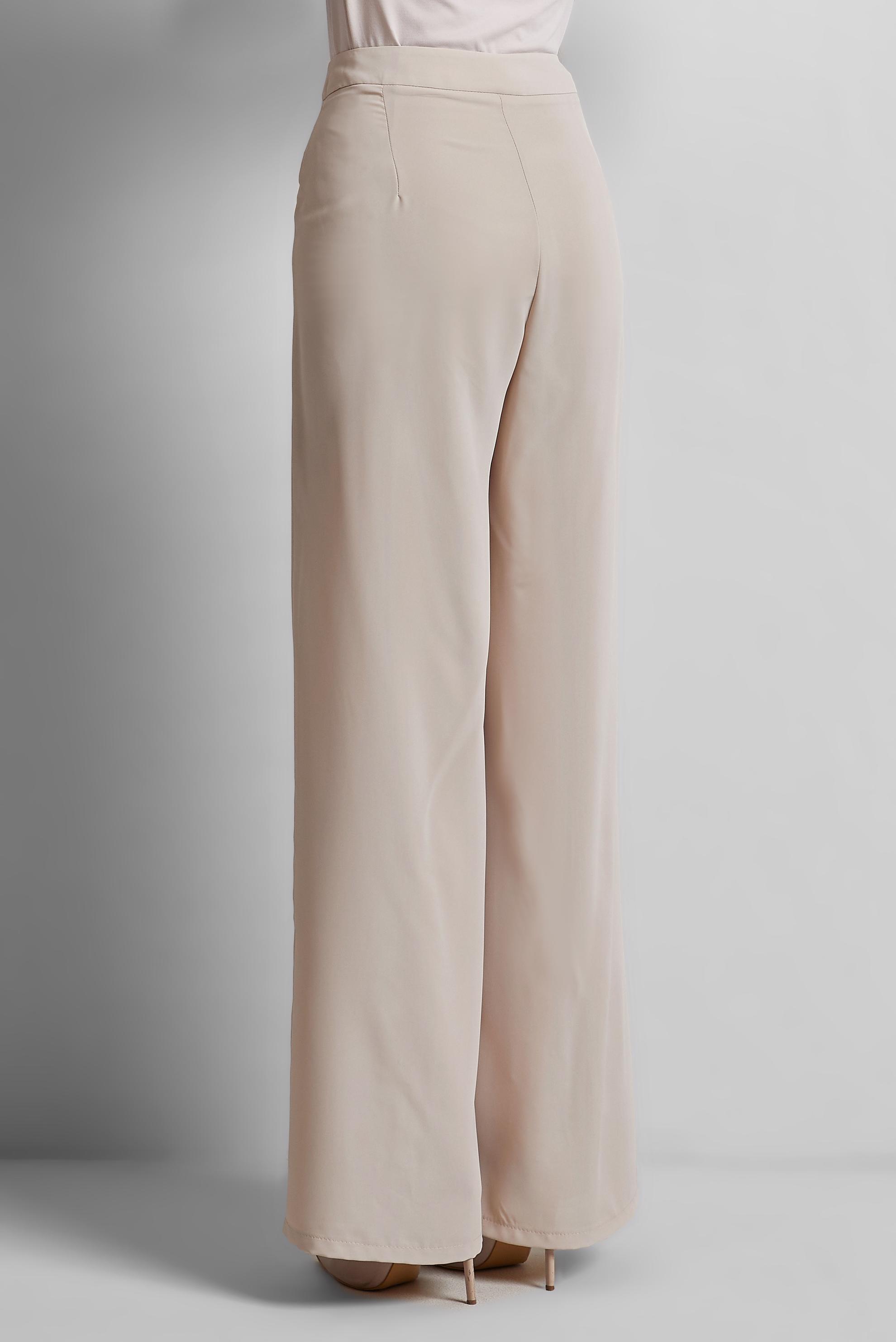 Tesettür giyim BEJ TAŞLI GENİŞ PAÇA PANTOLON 70750