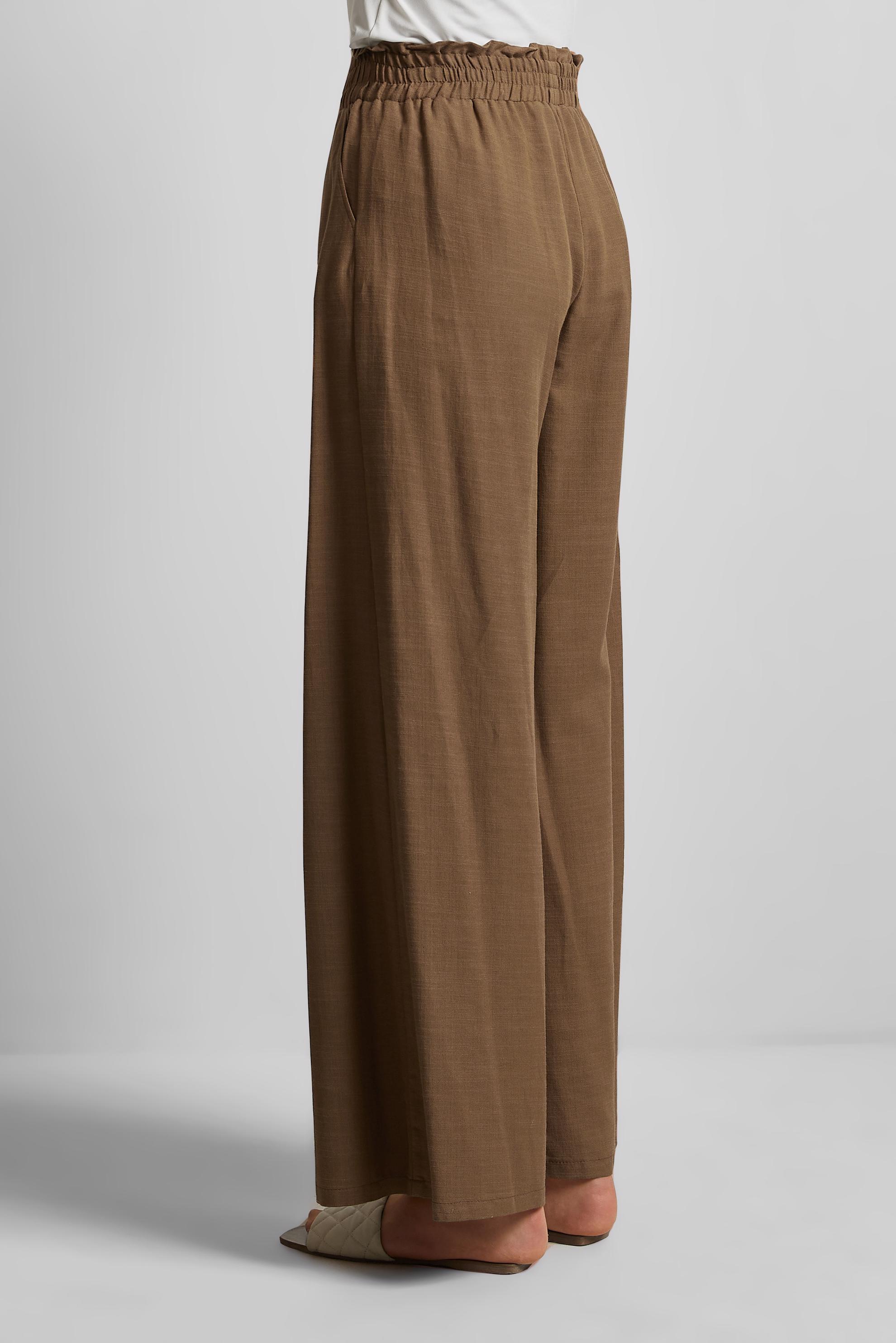 Tesettür giyim KAHVE PAMUKLU GENİŞ PAÇA PANTOLON 70751