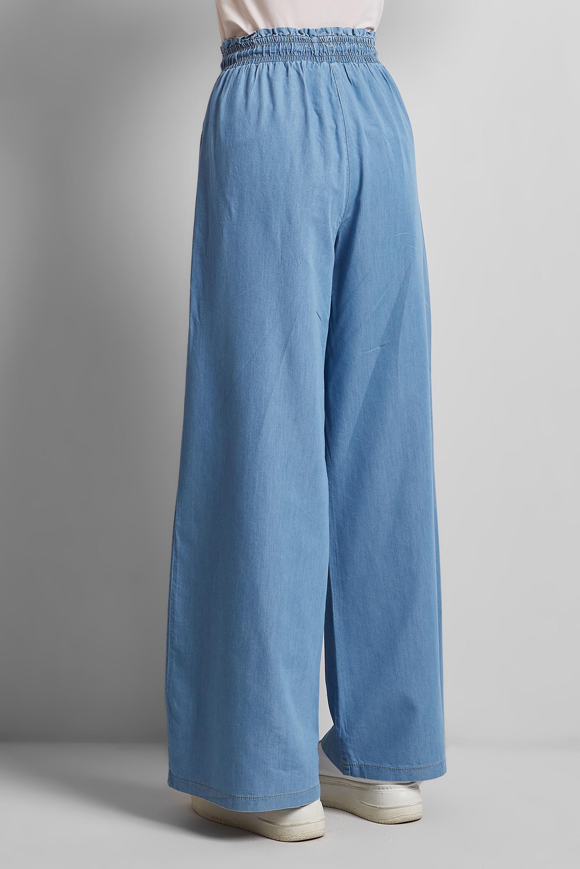 Tesettür giyim LACİVERT PAMUKLU GENİŞ PAÇA PANTOLON 70752