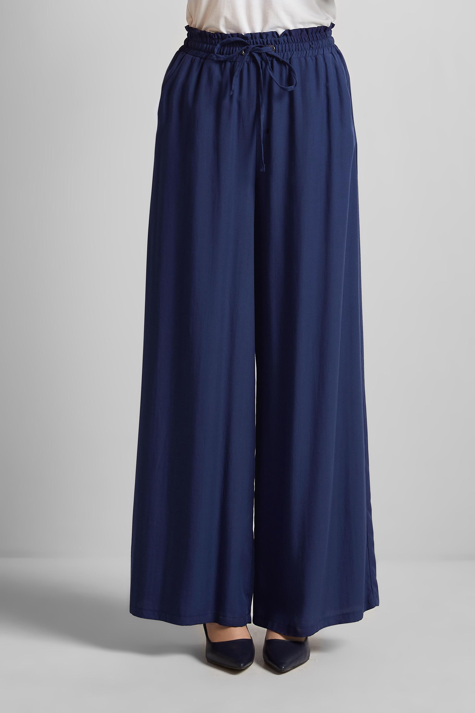 Tesettür giyim LACİVERT GENİŞ PAÇA PANTOLON 70850