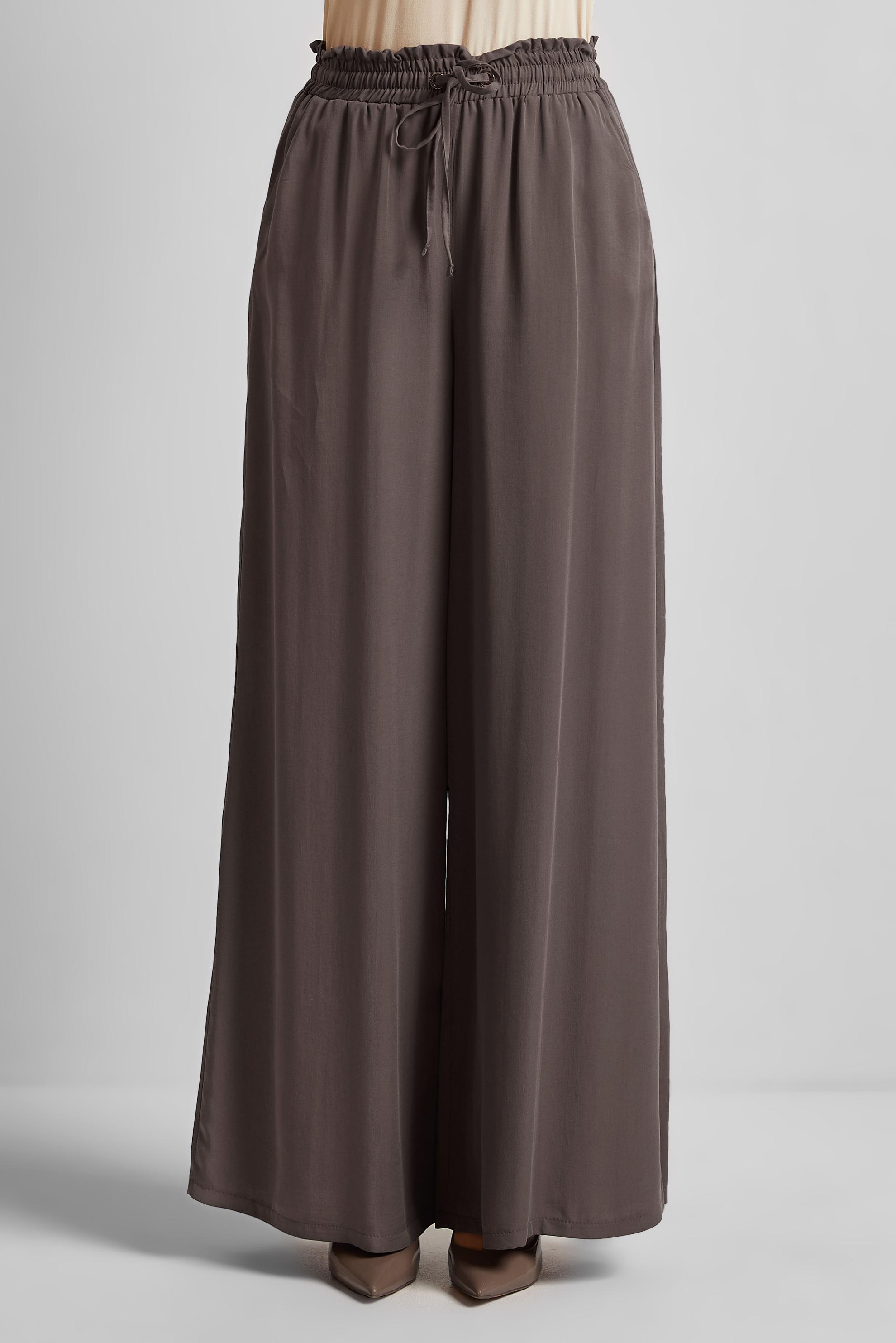 Tesettür giyim VİZON GENİŞ PAÇA PANTOLON 70850