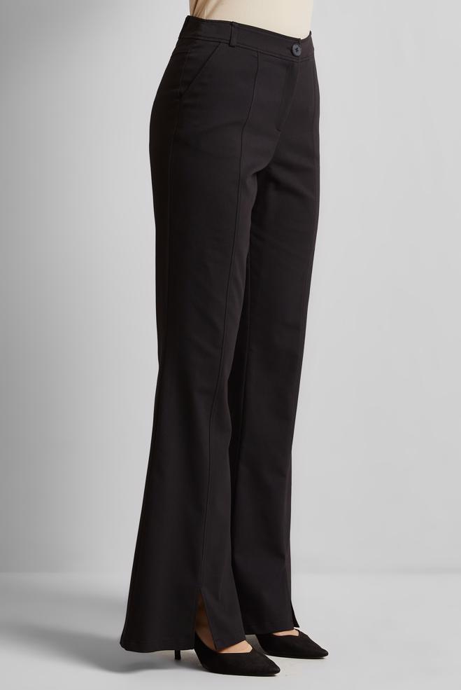 Hijab clothing BLACK SLIT DETAILED PANTS 70851 - ALVİNA