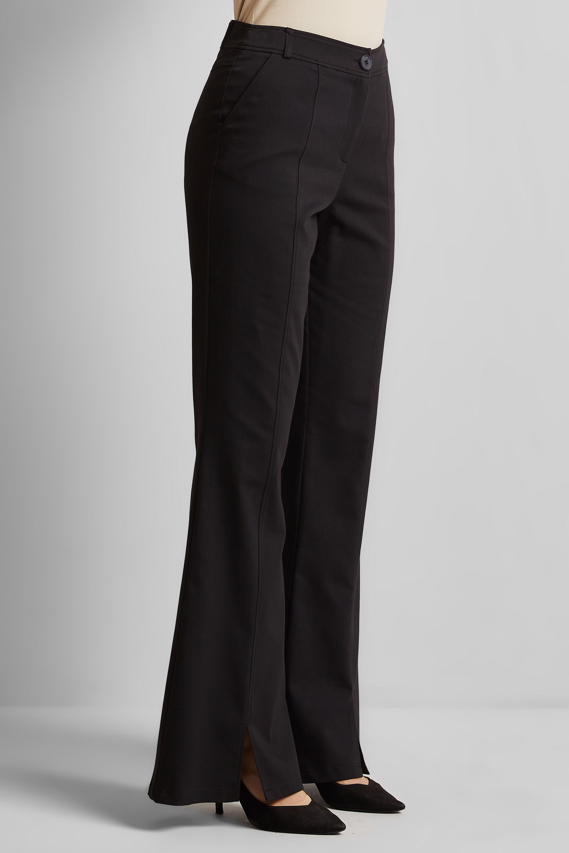 Tesettür giyim SİYAH YIRTMAÇ DETAYLI PANTOLON 70851