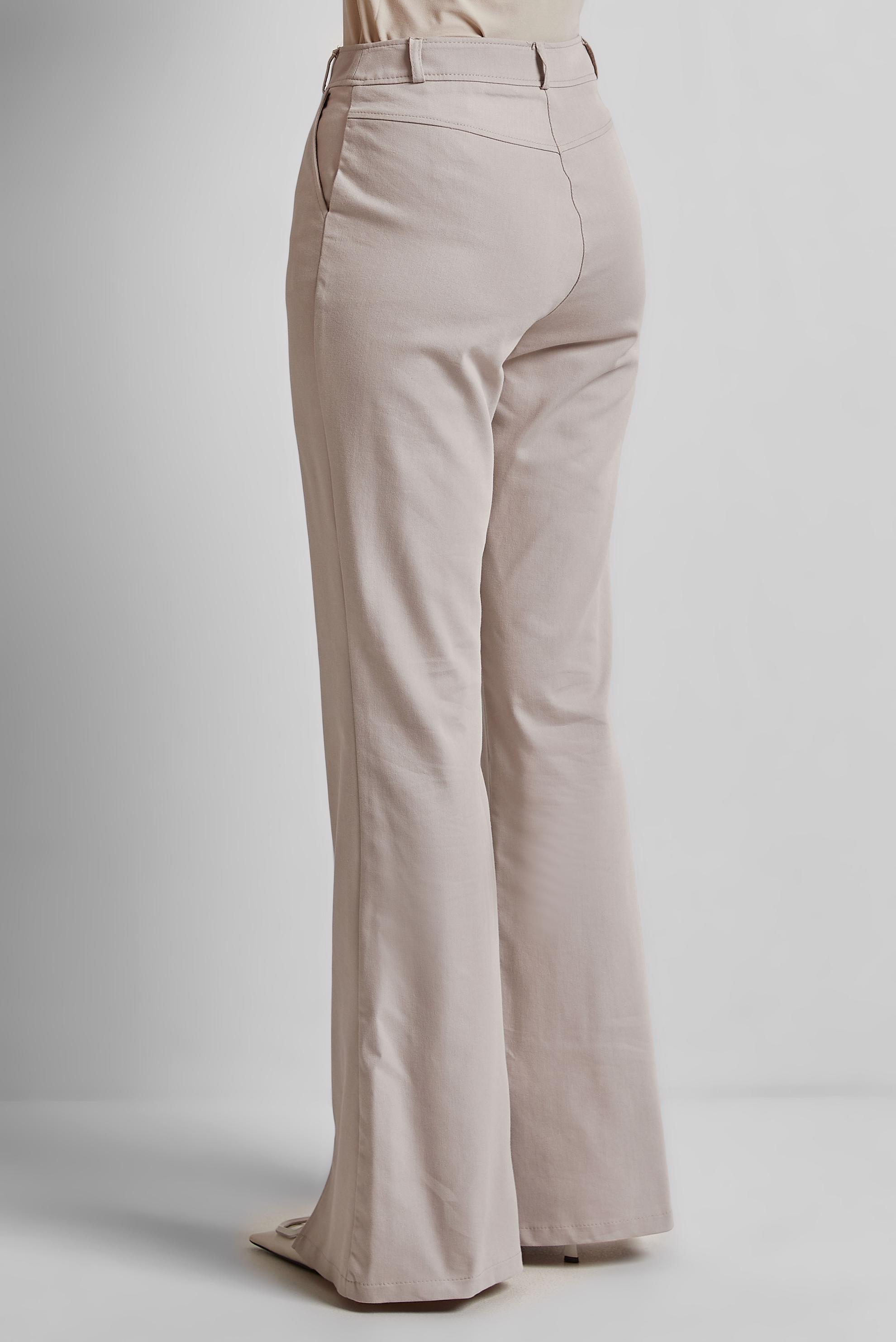 Tesettür giyim BEJ YIRTMAÇ DETAYLI PANTOLON 70851