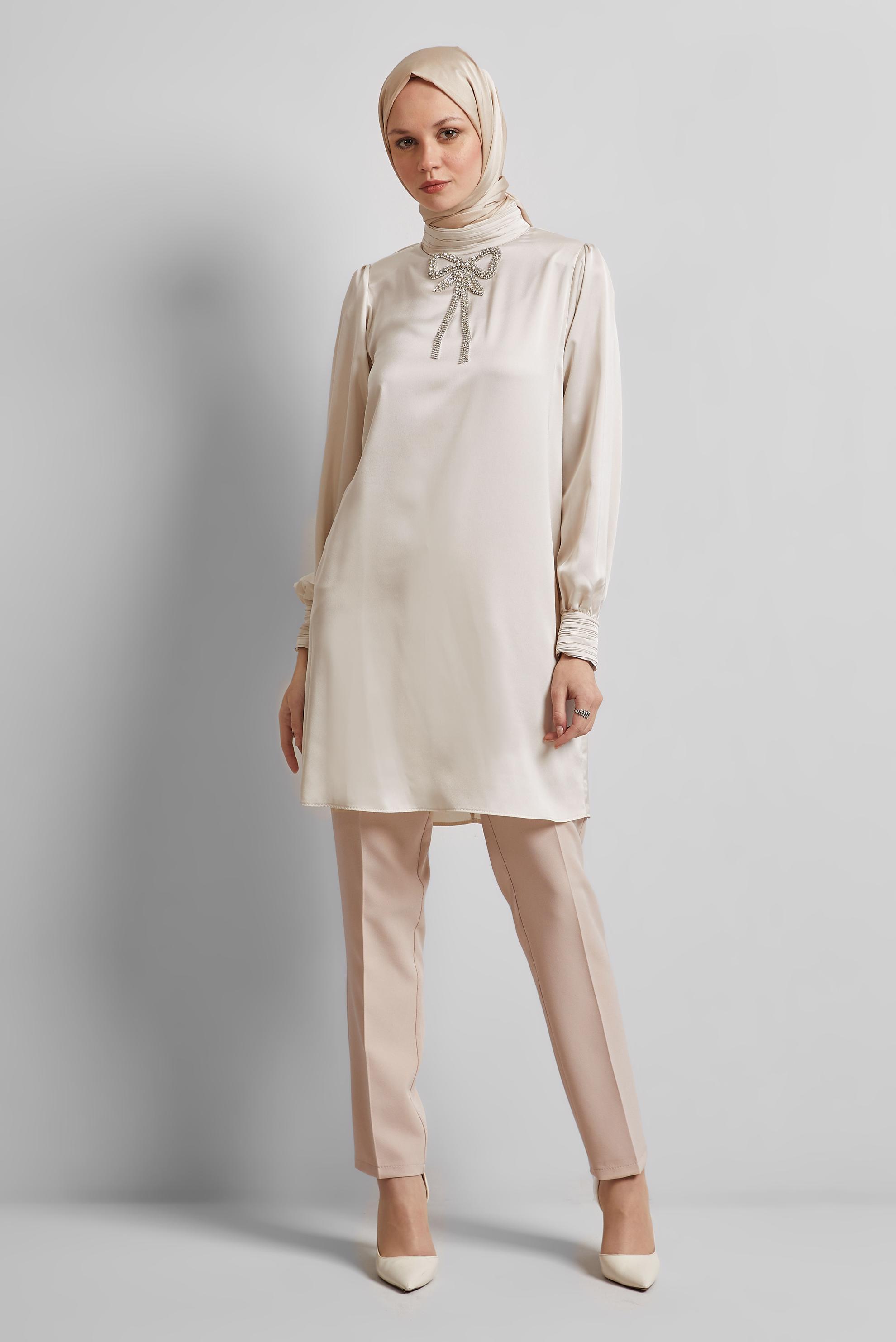 Vêtements hijab BEIGE PANTALON SKINNY 70853