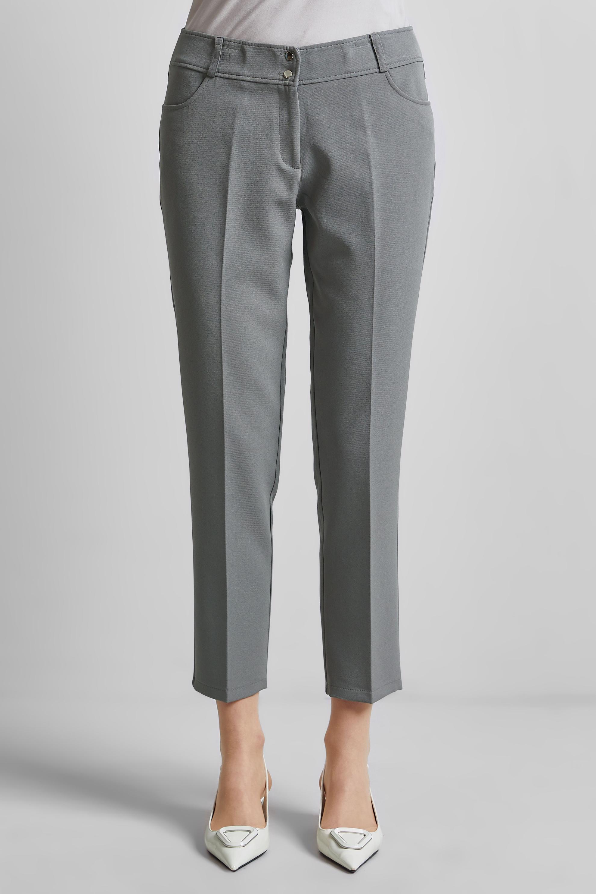 Tesettür giyim GRİ DAR PAÇA PANTOLON 70853