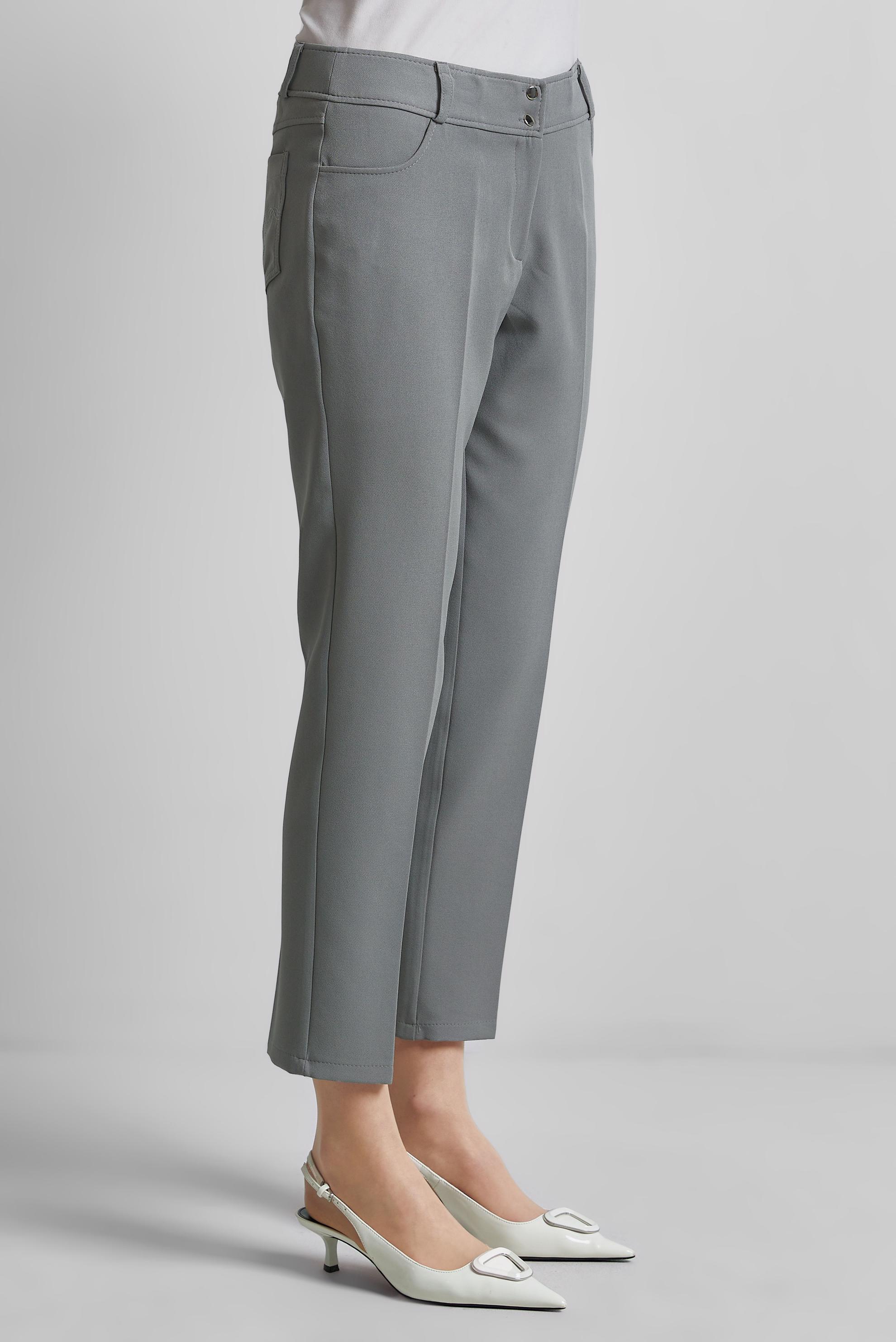 Tesettür giyim GRİ DAR PAÇA PANTOLON 70853