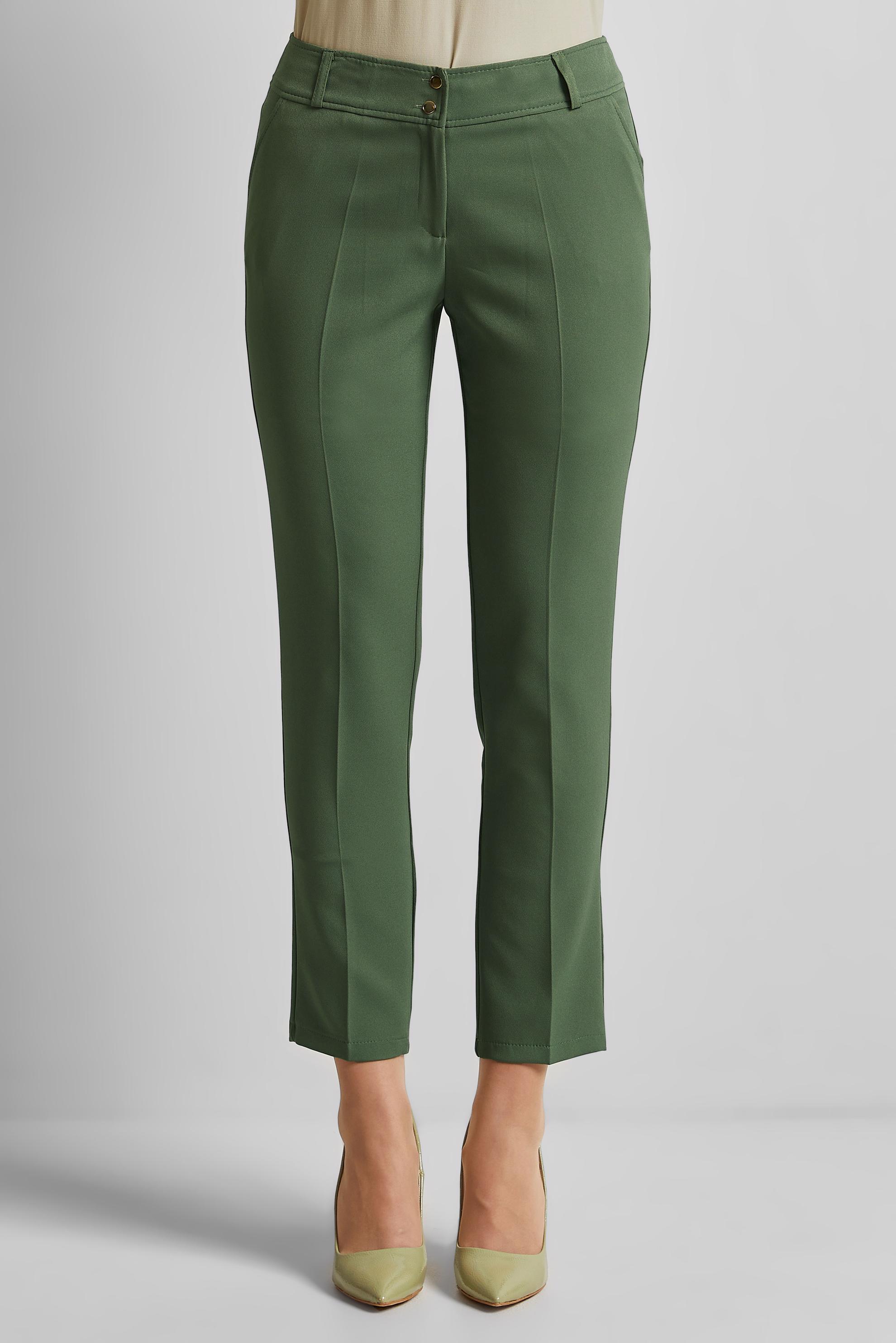 Tesettür giyim YEŞİL DAR PAÇA PANTOLON 70854